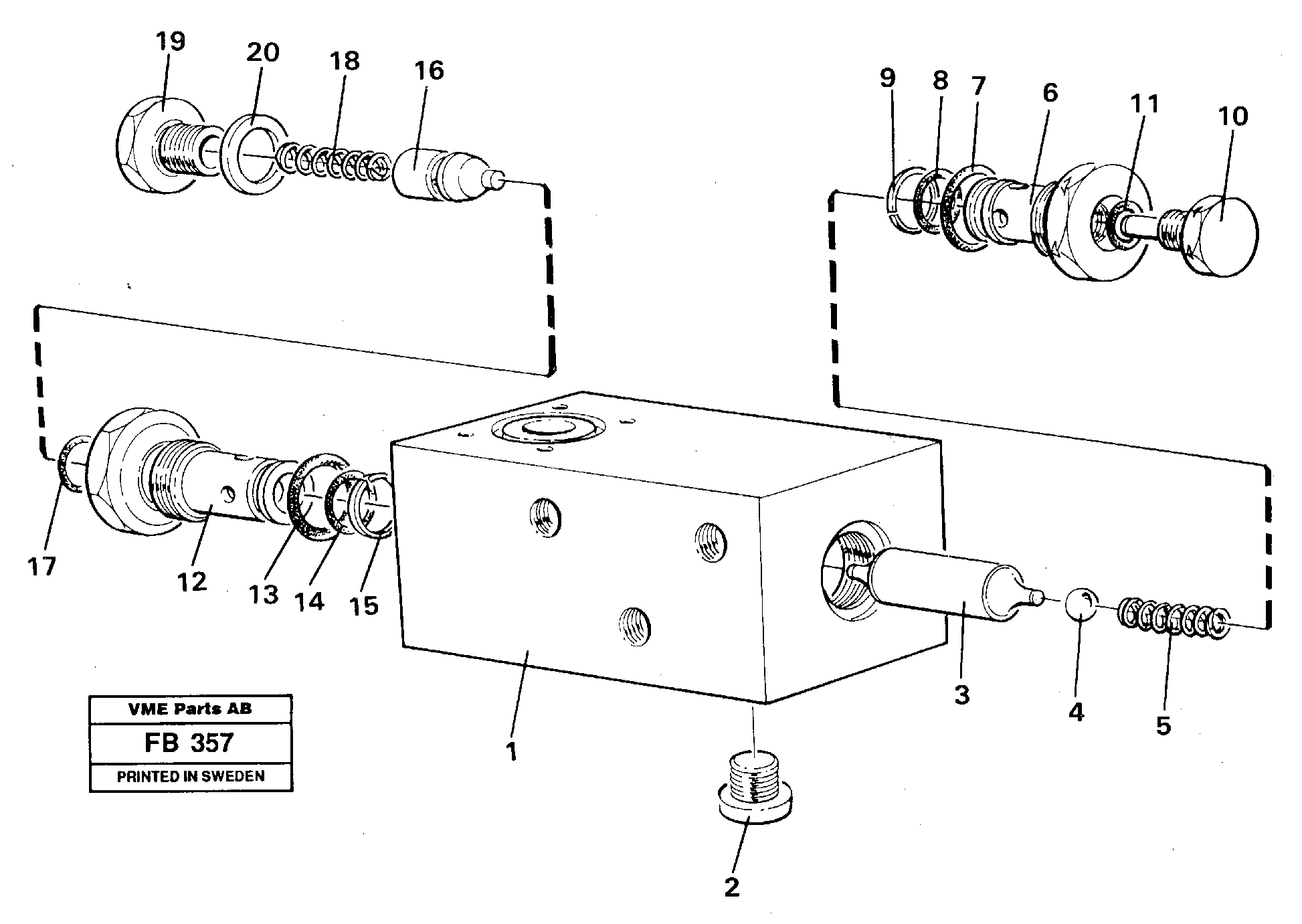 Схема запчастей Volvo EW230B - 13609 Hydraulic lock, dozer blade EW230B ?KERMAN ?KERMAN EW230B