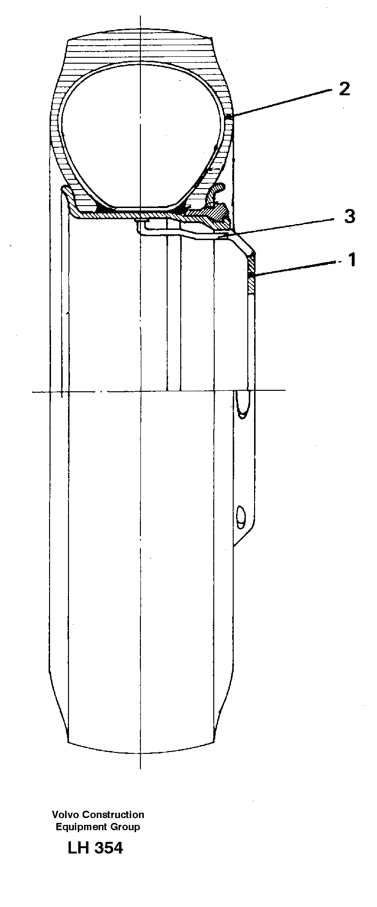 Схема запчастей Volvo EW230B - 29747 Wheels Wide - Base EW230B SER NO 1736-