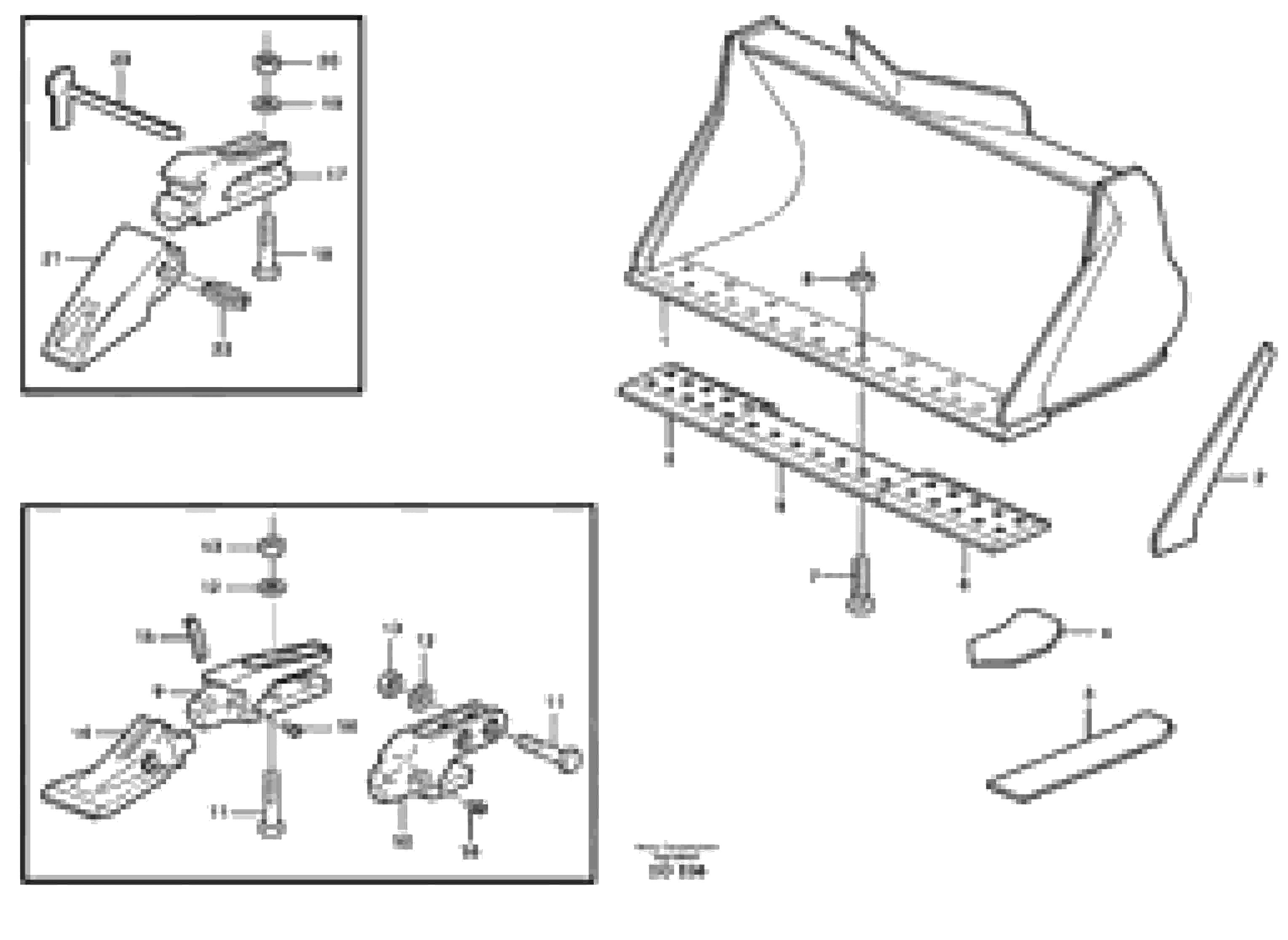 Схема запчастей Volvo EC620 - 73269 Bucket, straight lip, alt. edge savers or teeth ATTACHMENTS ATTACHMENTS BUCKETS