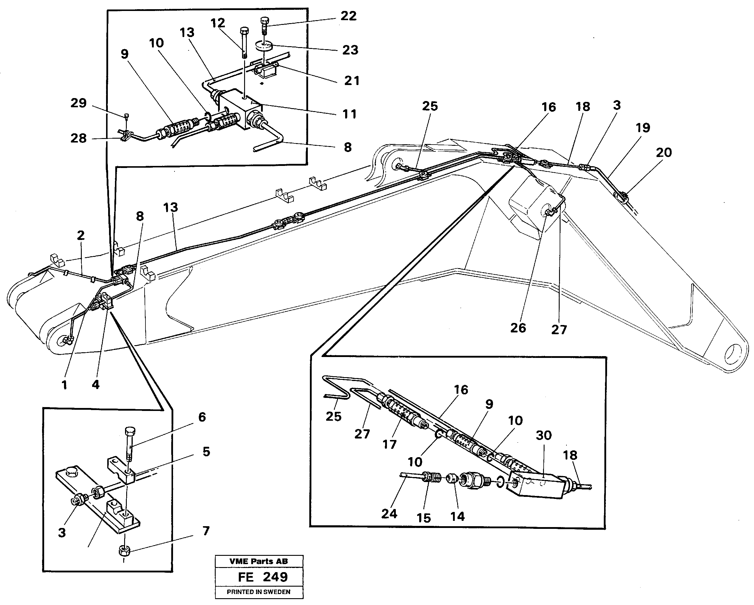 Схема запчастей Volvo EC620 - 41420 Automatic boom lubrication EC620 ?KERMAN ?KERMAN EC620 SER NO - 445