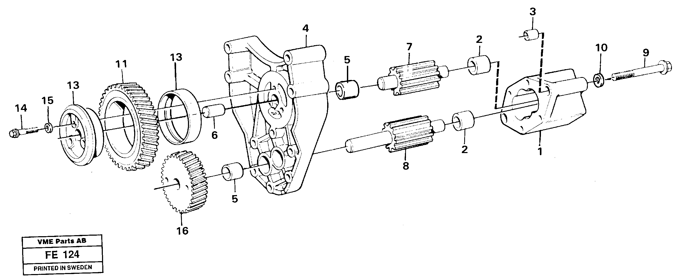 Схема запчастей Volvo EC620 - 97994 Насос масляный EC620 ?KERMAN ?KERMAN EC620 SER NO - 445