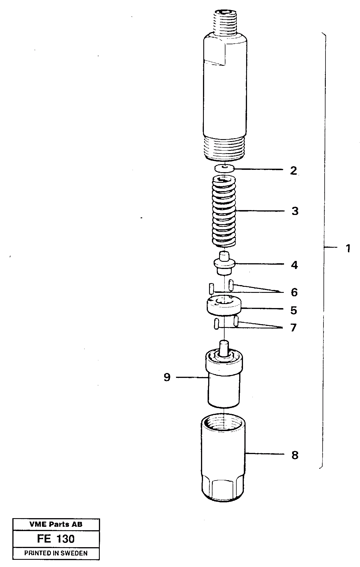 Схема запчастей Volvo EC620 - 65514 Форсунка топливная (инжектор) EC620 ?KERMAN ?KERMAN EC620 SER NO - 445