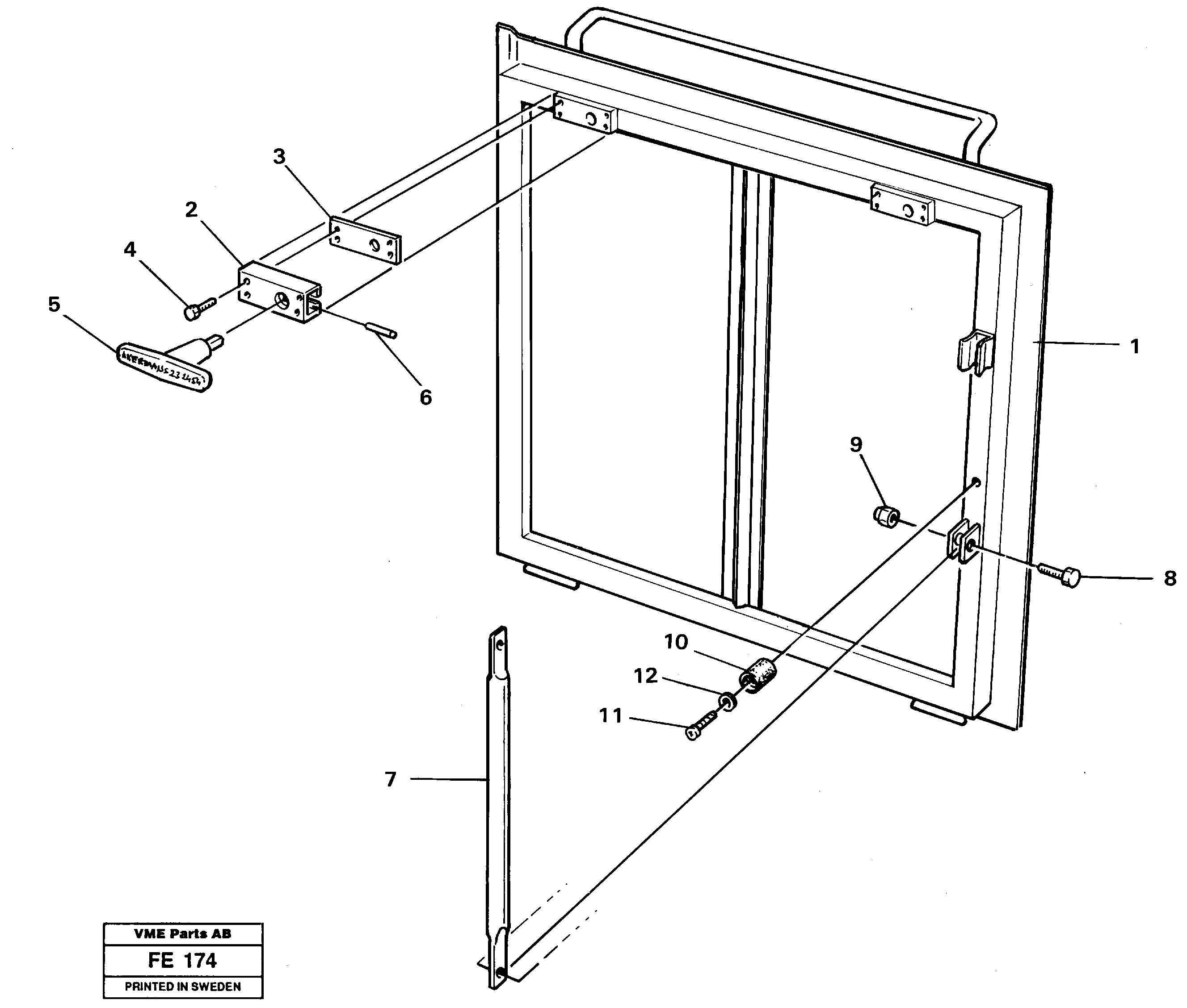 Схема запчастей Volvo EC620 - 33109 Hatch Lh rear EC620 ?KERMAN ?KERMAN EC620 SER NO - 445