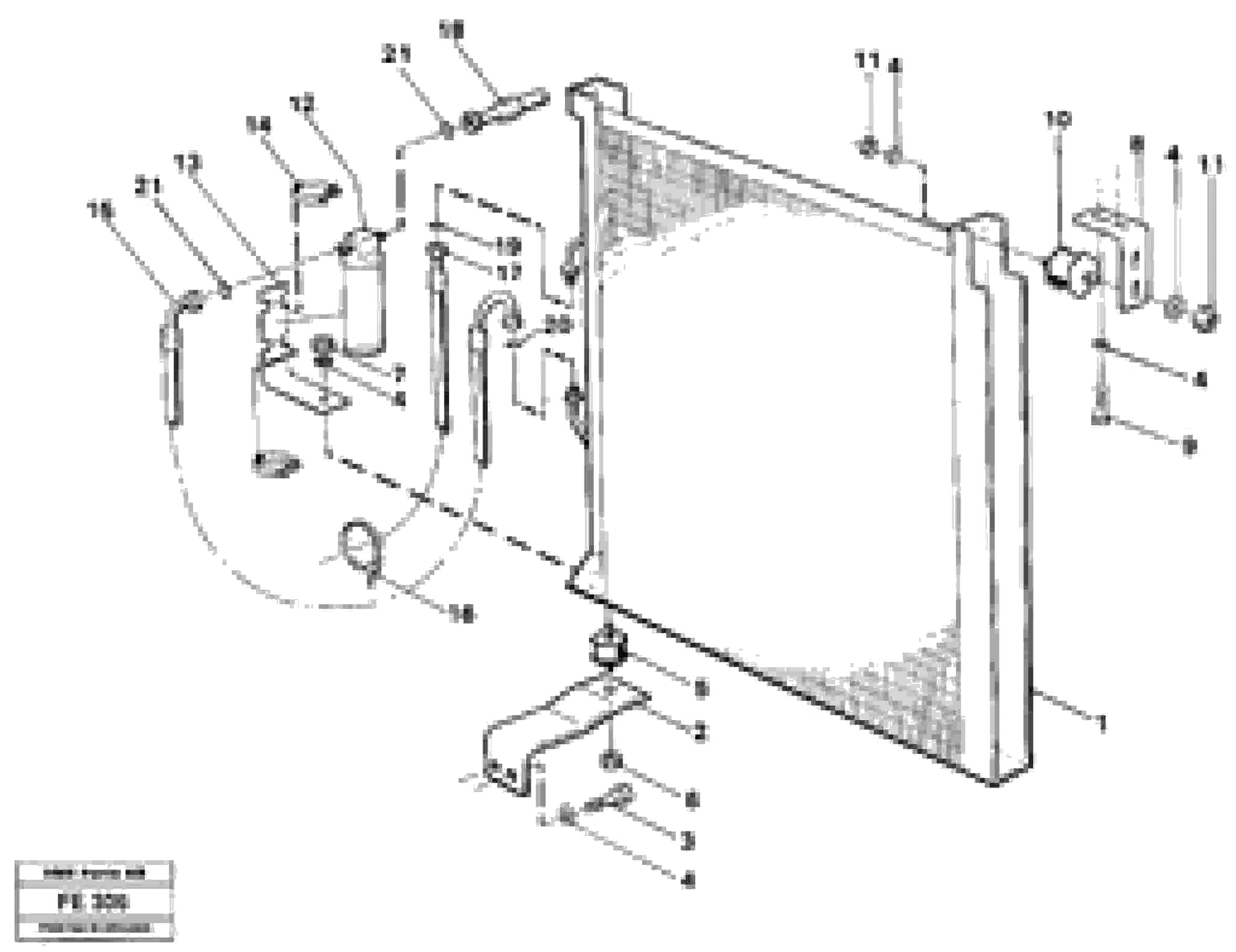 Схема запчастей Volvo EC620 - 26871 Condenser with fitting parts EC620 ?KERMAN ?KERMAN EC620 SER NO - 445