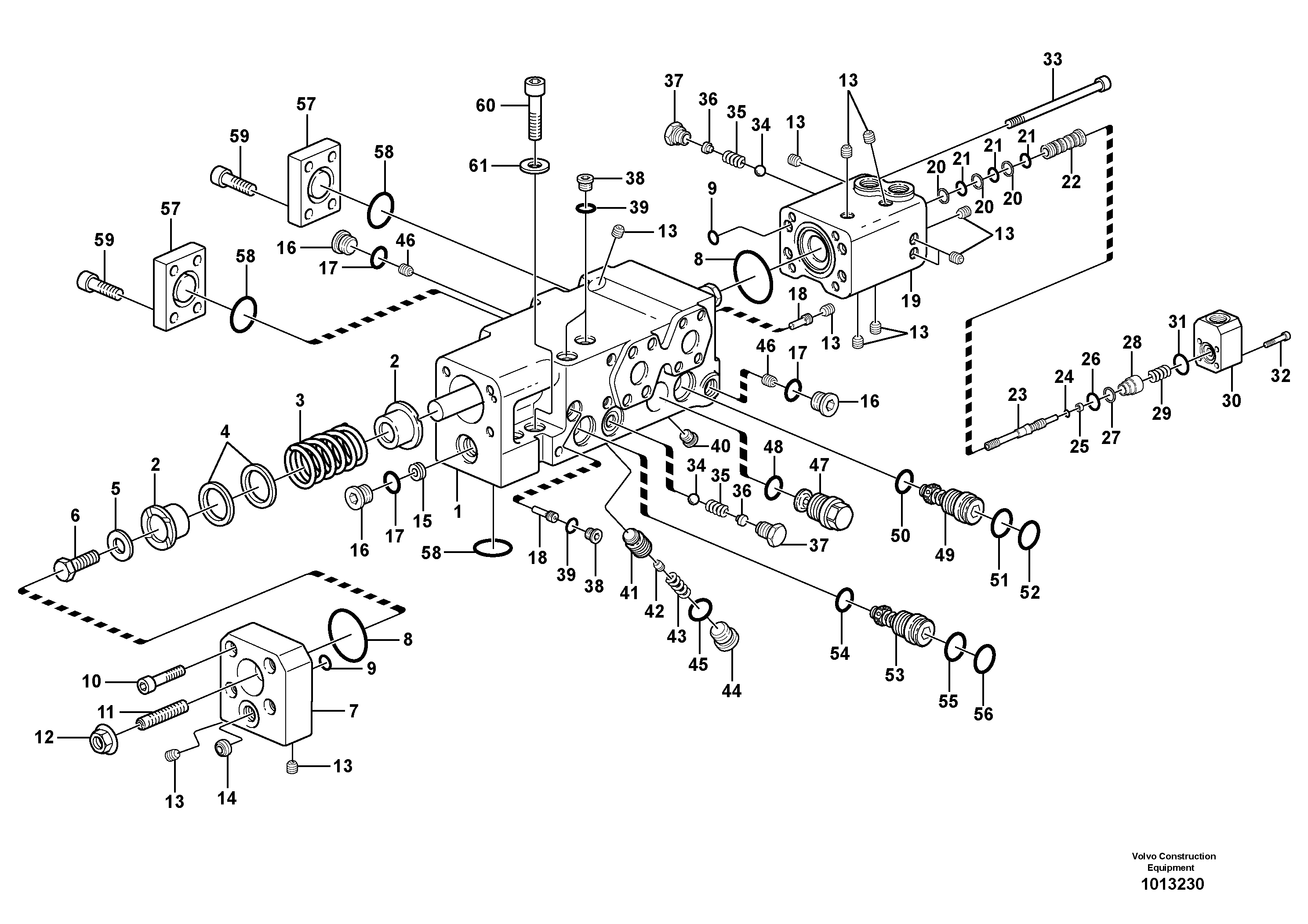 Схема запчастей Volvo EW200B - 7620 Клапан регулирующий (распределительный) EW200B