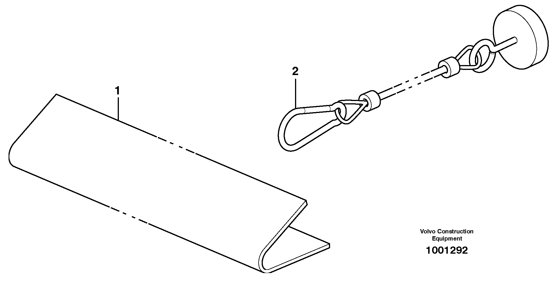 Схема запчастей Volvo EW200B - 39064 Bucket tooth protection ATTACHMENTS ATTACHMENTS BUCKETS