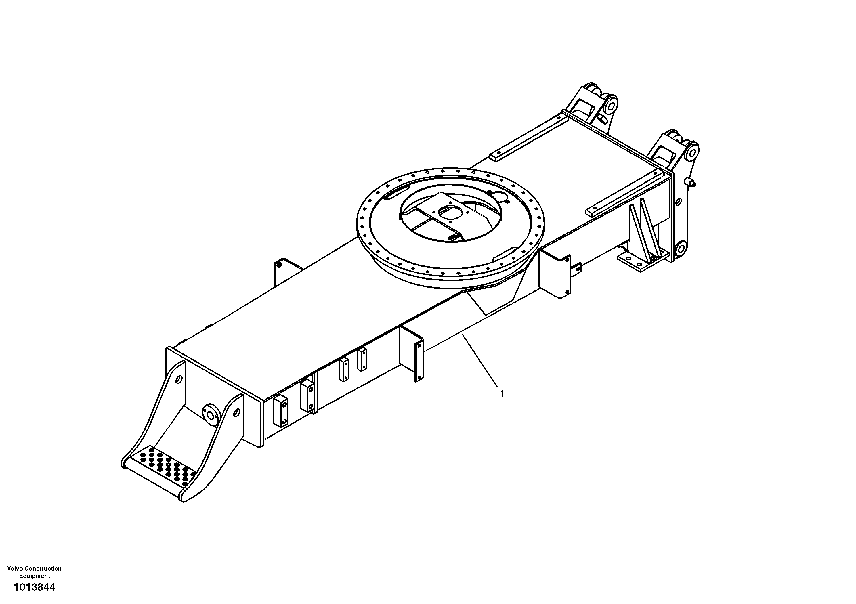 Схема запчастей Volvo EW145B - 53260 Рама экскаватора (ходовой части, шасси) EW145B