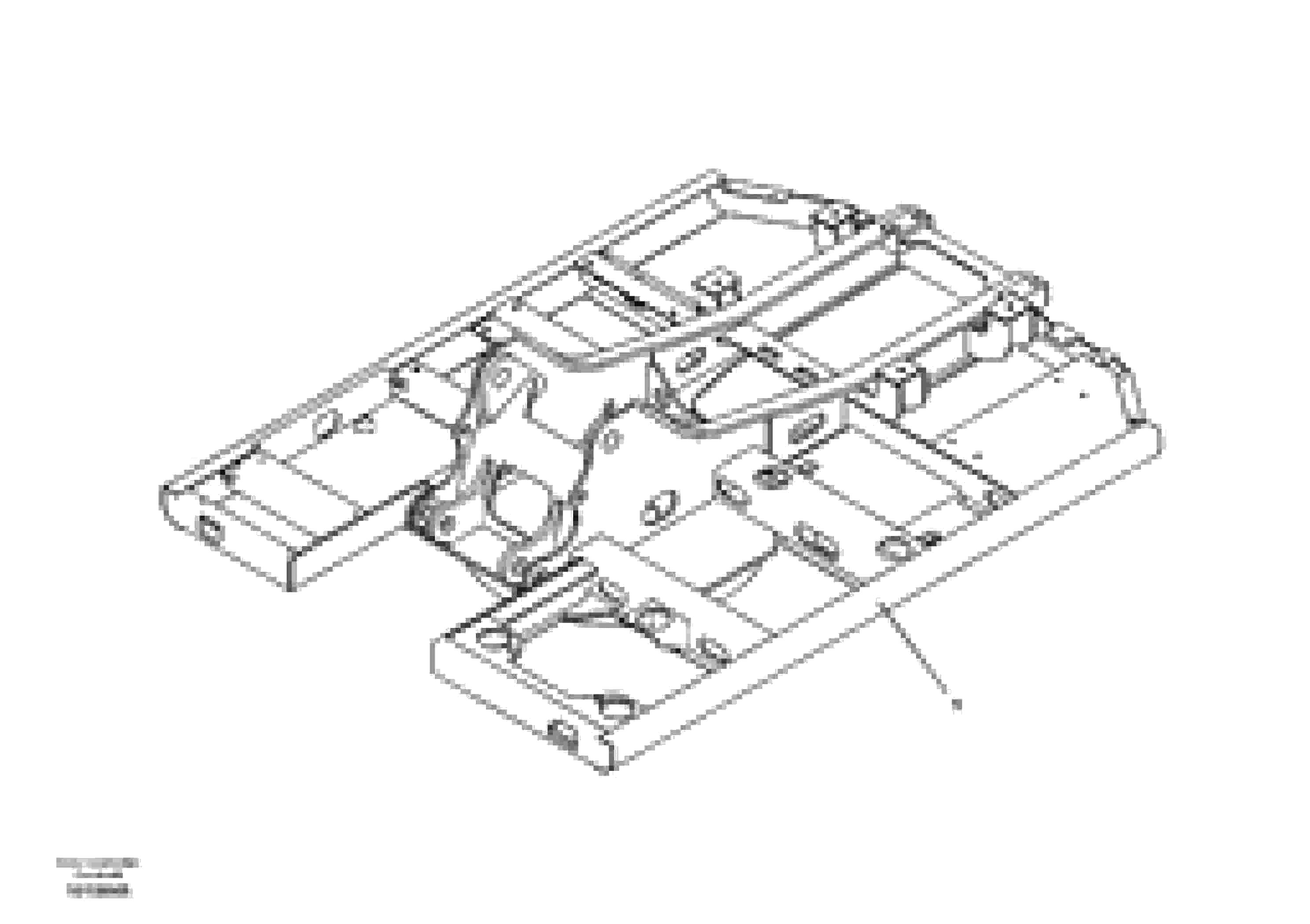 Схема запчастей Volvo EW145B - 53261 Upper frame EW145B