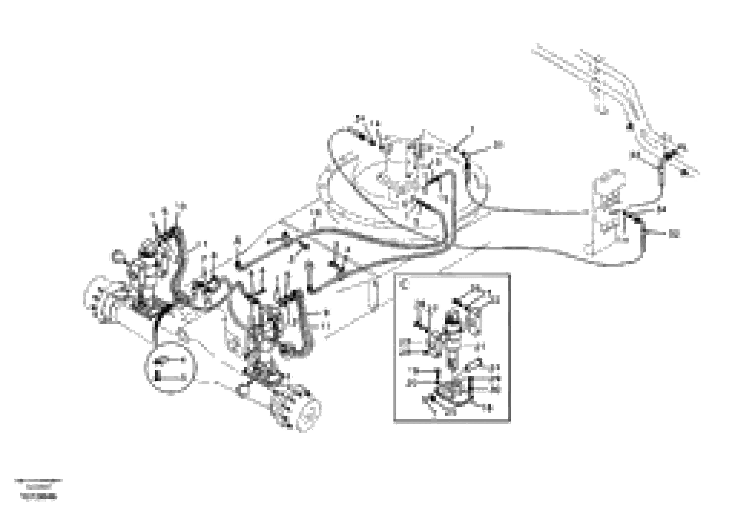 Схема запчастей Volvo EW145B - 76627 Axle locking system EW145B