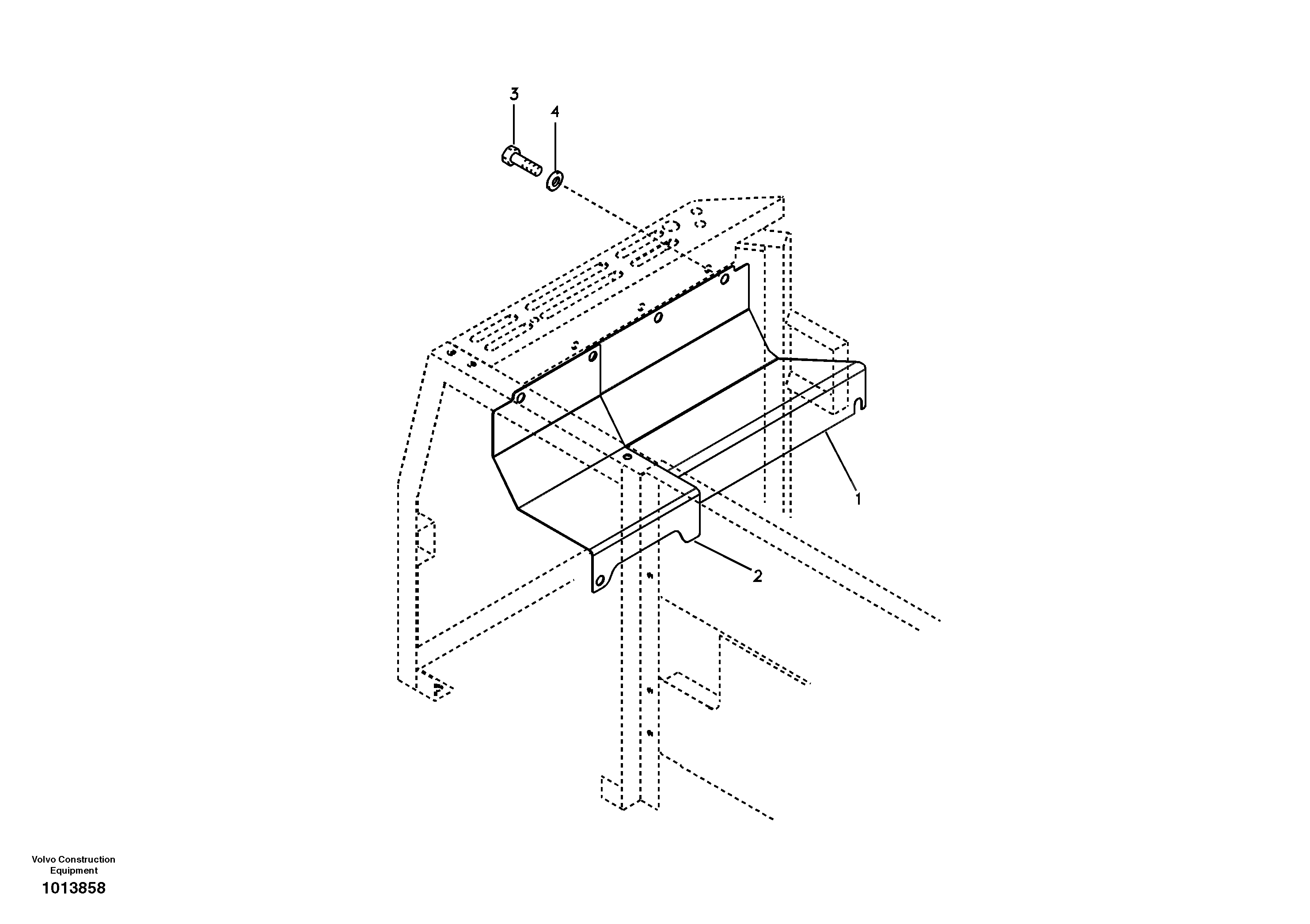 Схема запчастей Volvo EW145B - 22874 Cover, main pump EW145B