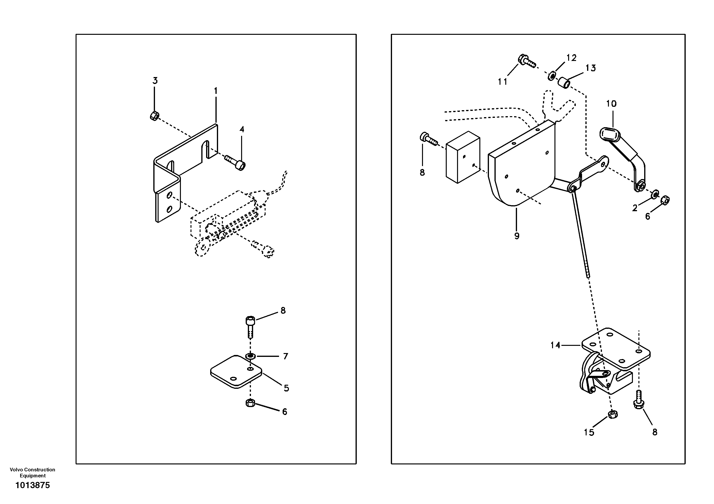 Схема запчастей Volvo EW145B - 80543 Instrument panel, control panel EW145B