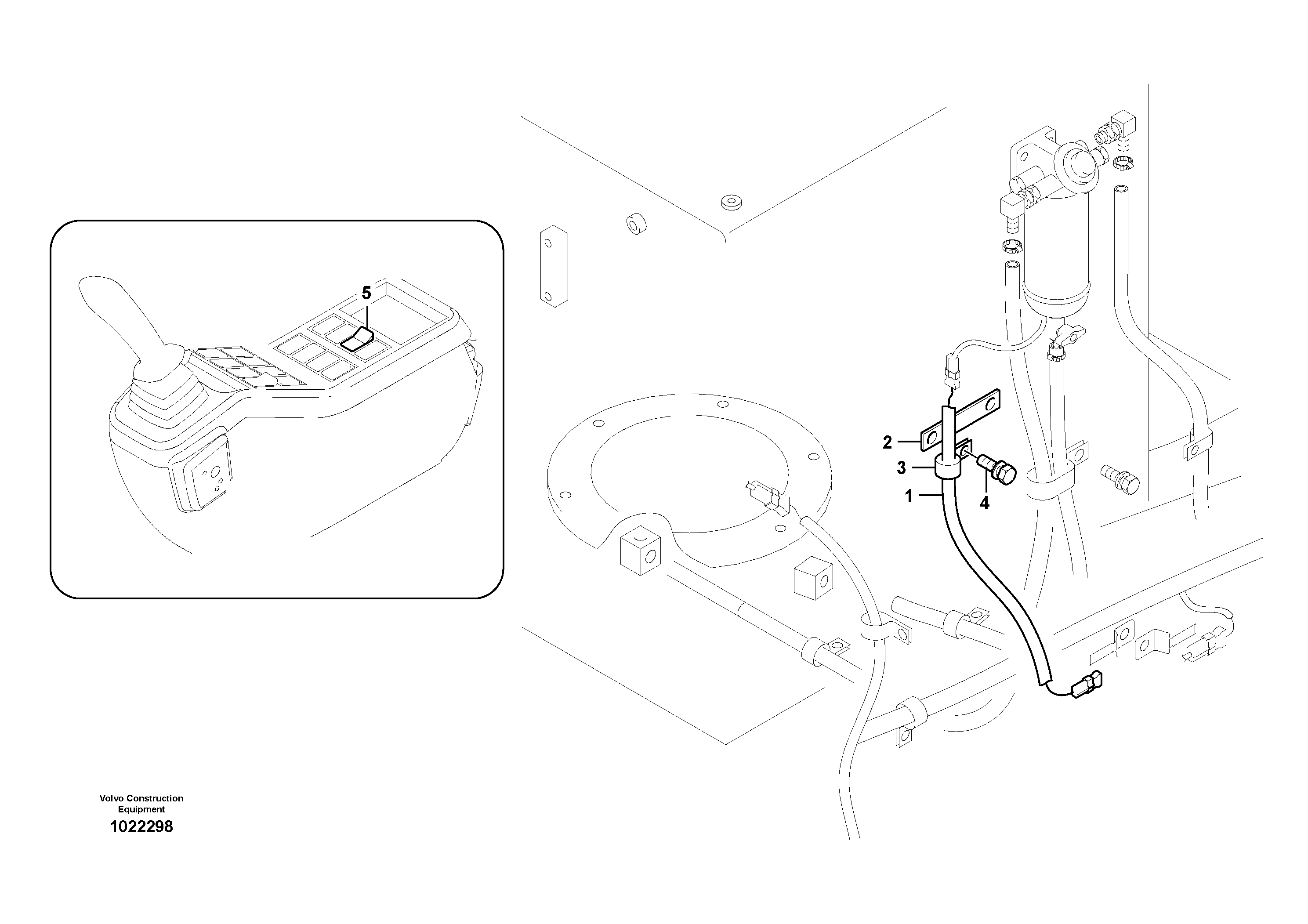 Схема запчастей Volvo EW145B - 15593 Cables, battery EW145B