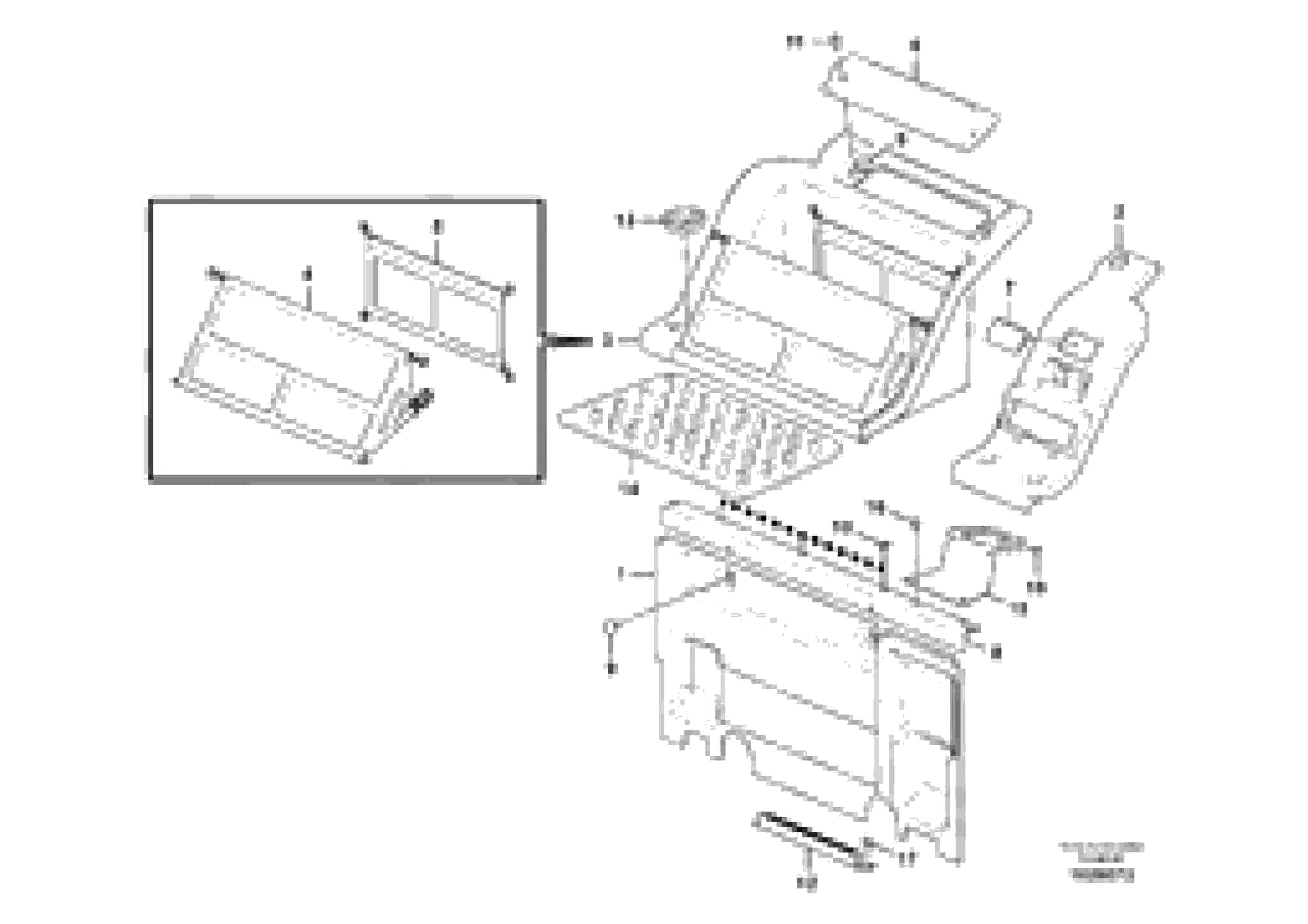 Схема запчастей Volvo EW145B - 47692 Instrument panel, radio panel EW145B PRIME S/N 15001-
