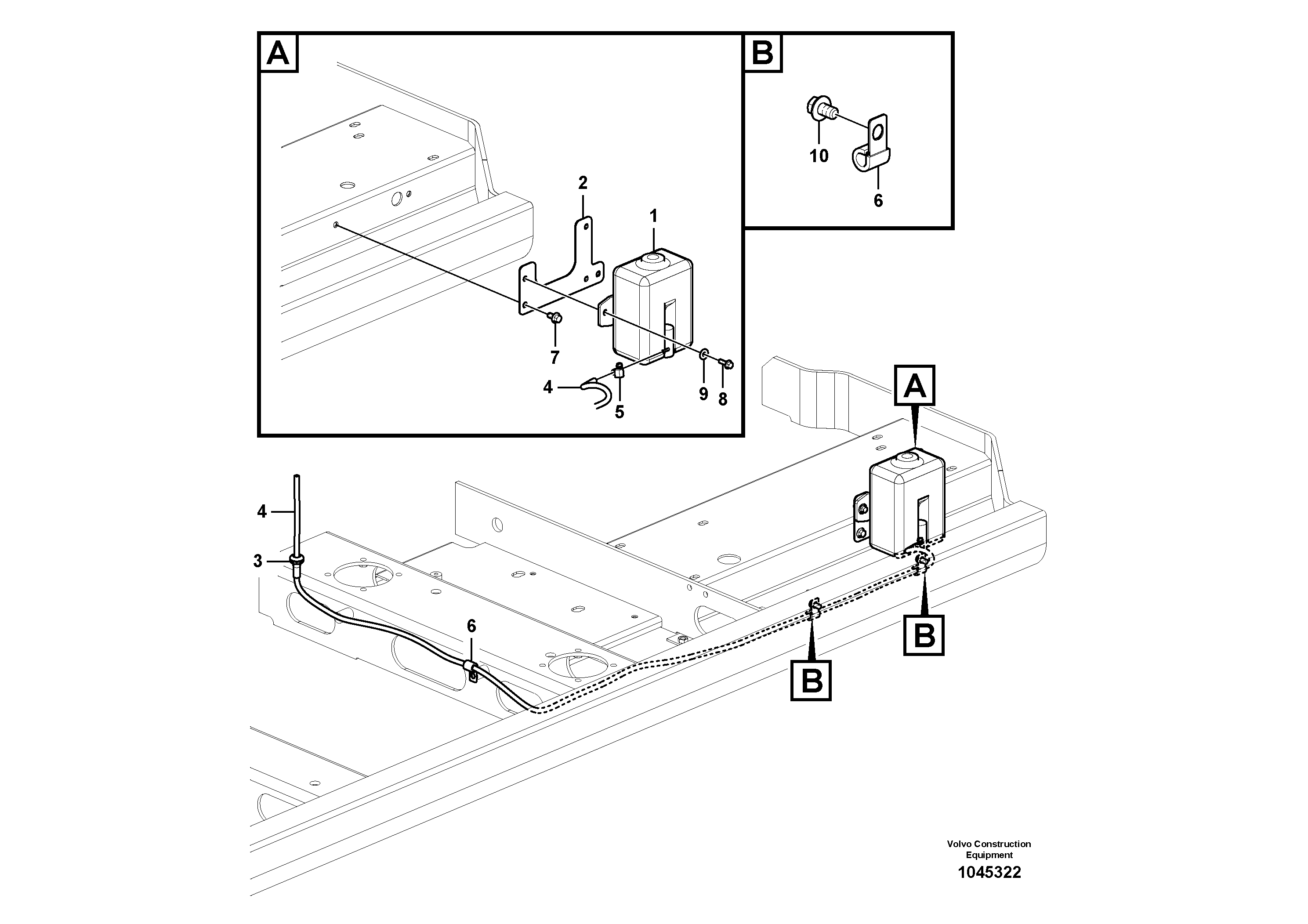 Схема запчастей Volvo EW145B - 67777 Шайба лобового стекла (ветрового) EW145B PRIME S/N 15001-