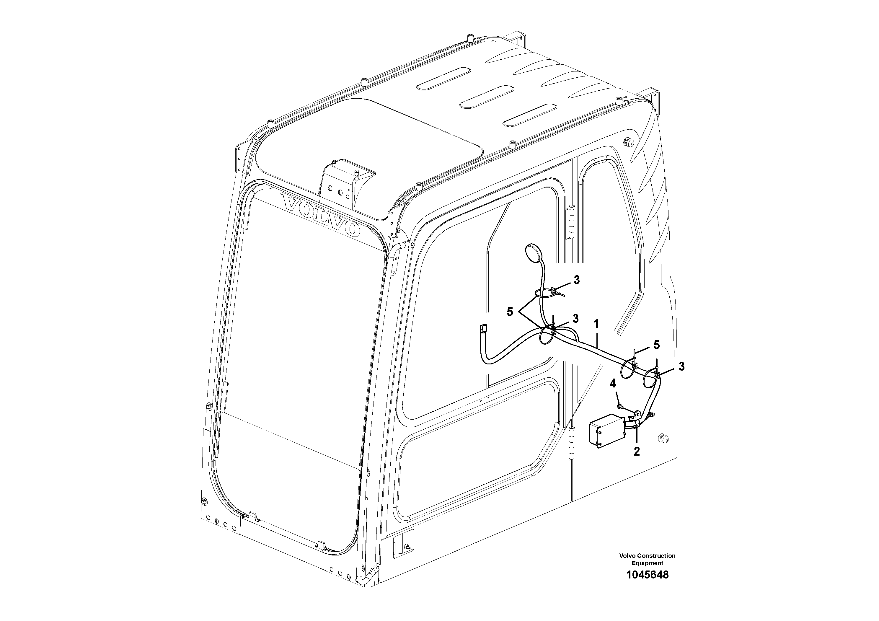 Схема запчастей Volvo EW145B - 100262 GPS Control unit EW145B PRIME S/N 15001-