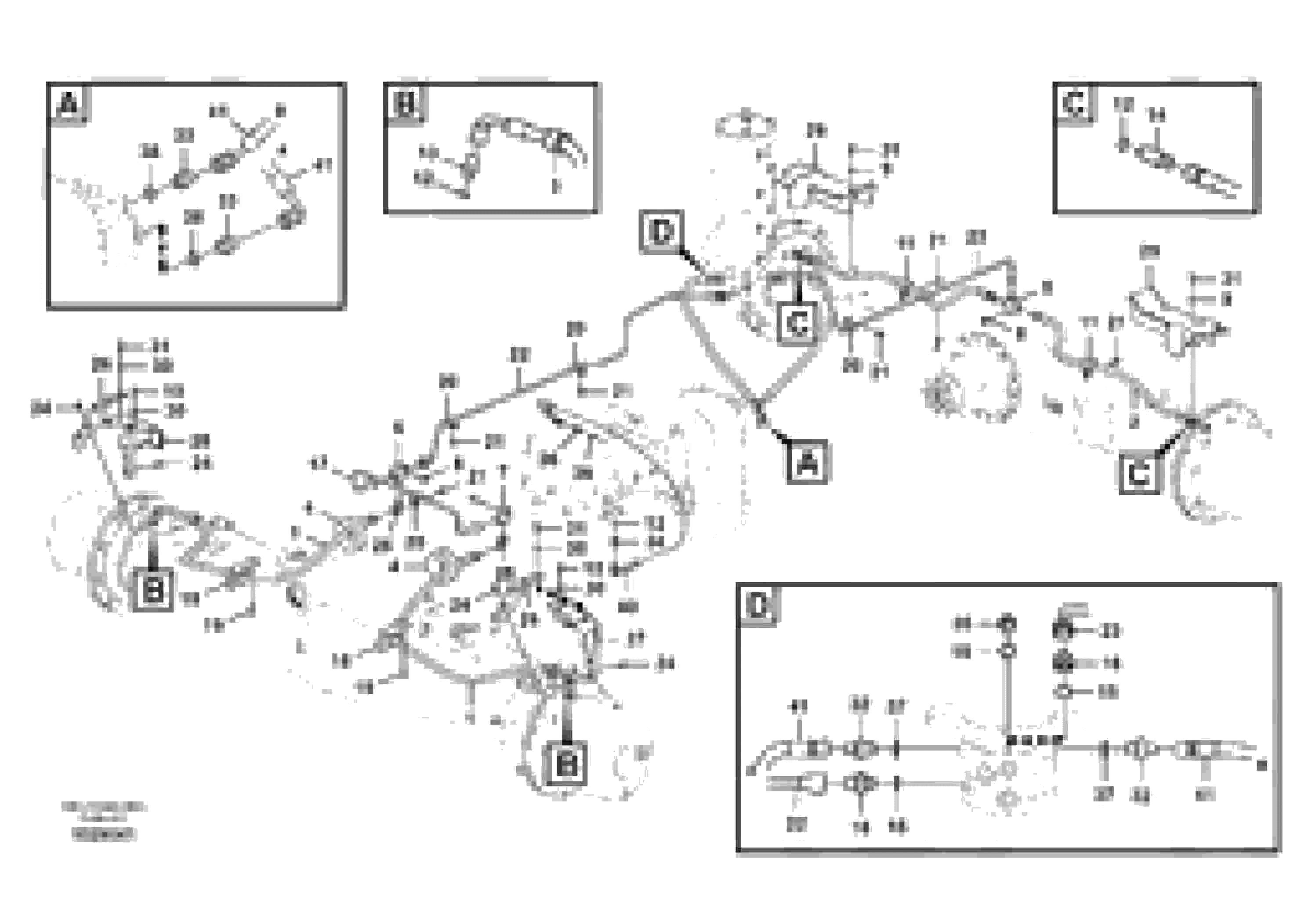 Схема запчастей Volvo EW145B - 11211 Hydraulic system, lower brake line EW145B