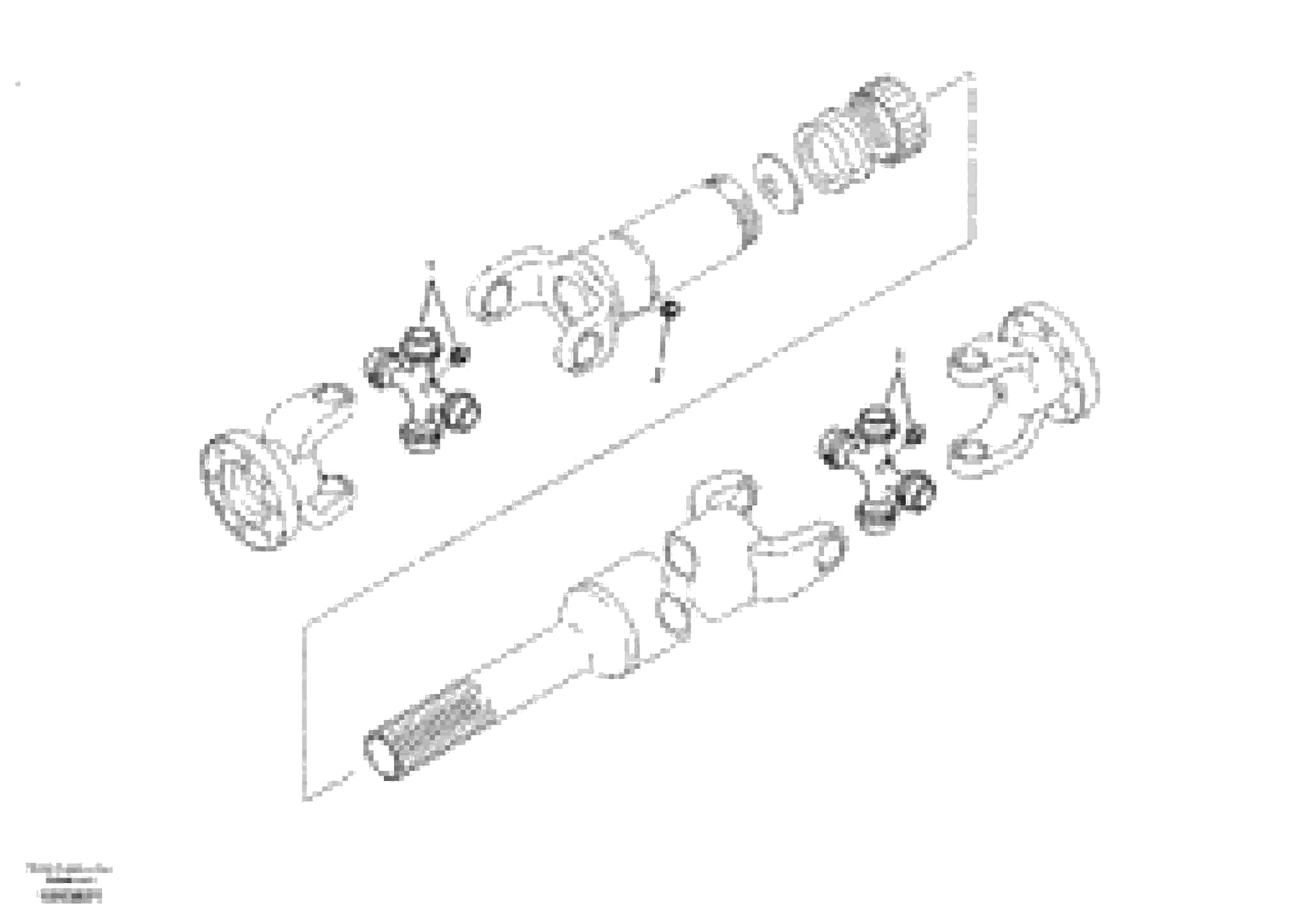 Схема запчастей Volvo EW145B - 49614 Propeller shaft, front EW145B PRIME S/N 15001-