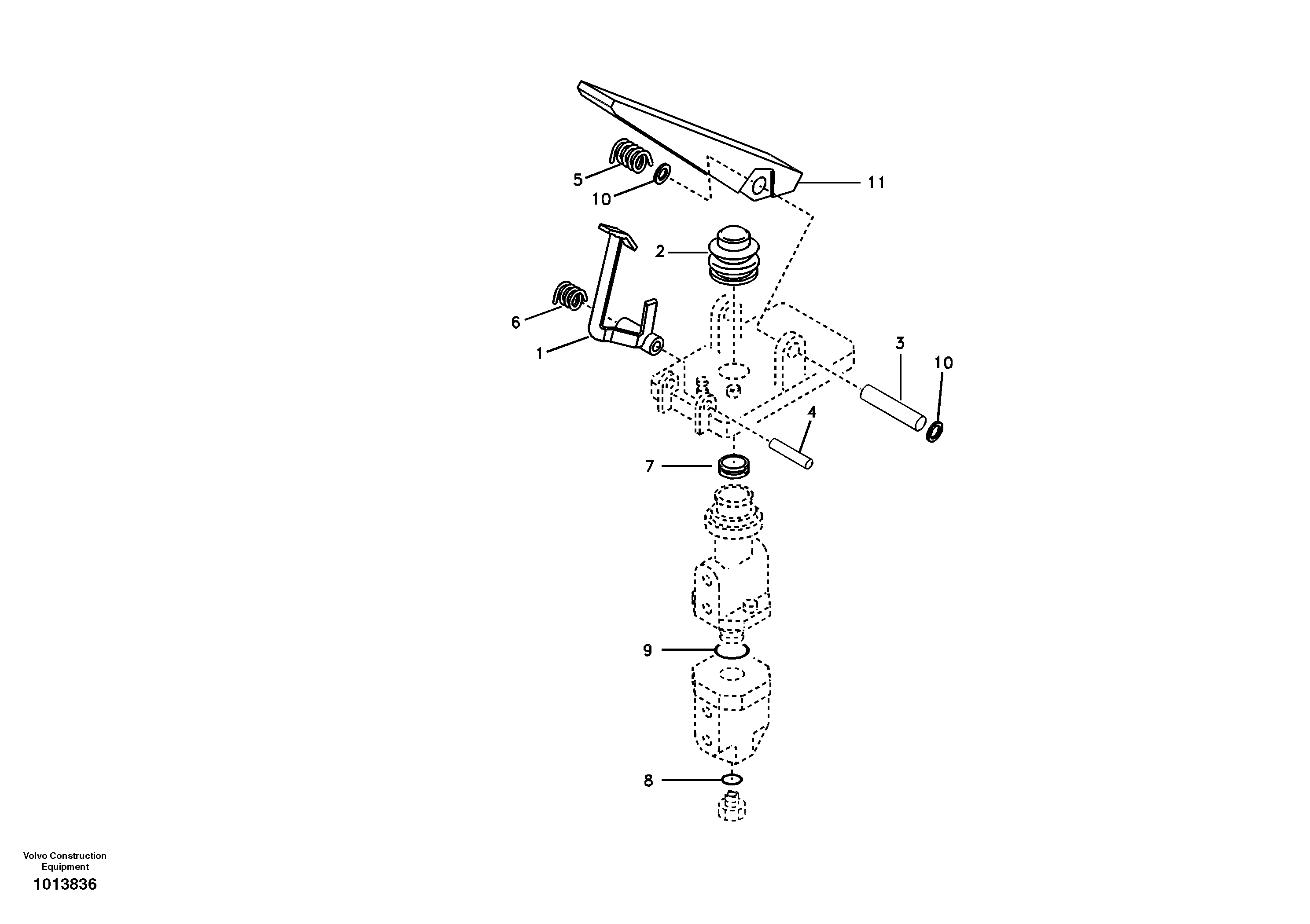 Схема запчастей Volvo EW145B - 18796 Hydraulic system, brake valve EW145B
