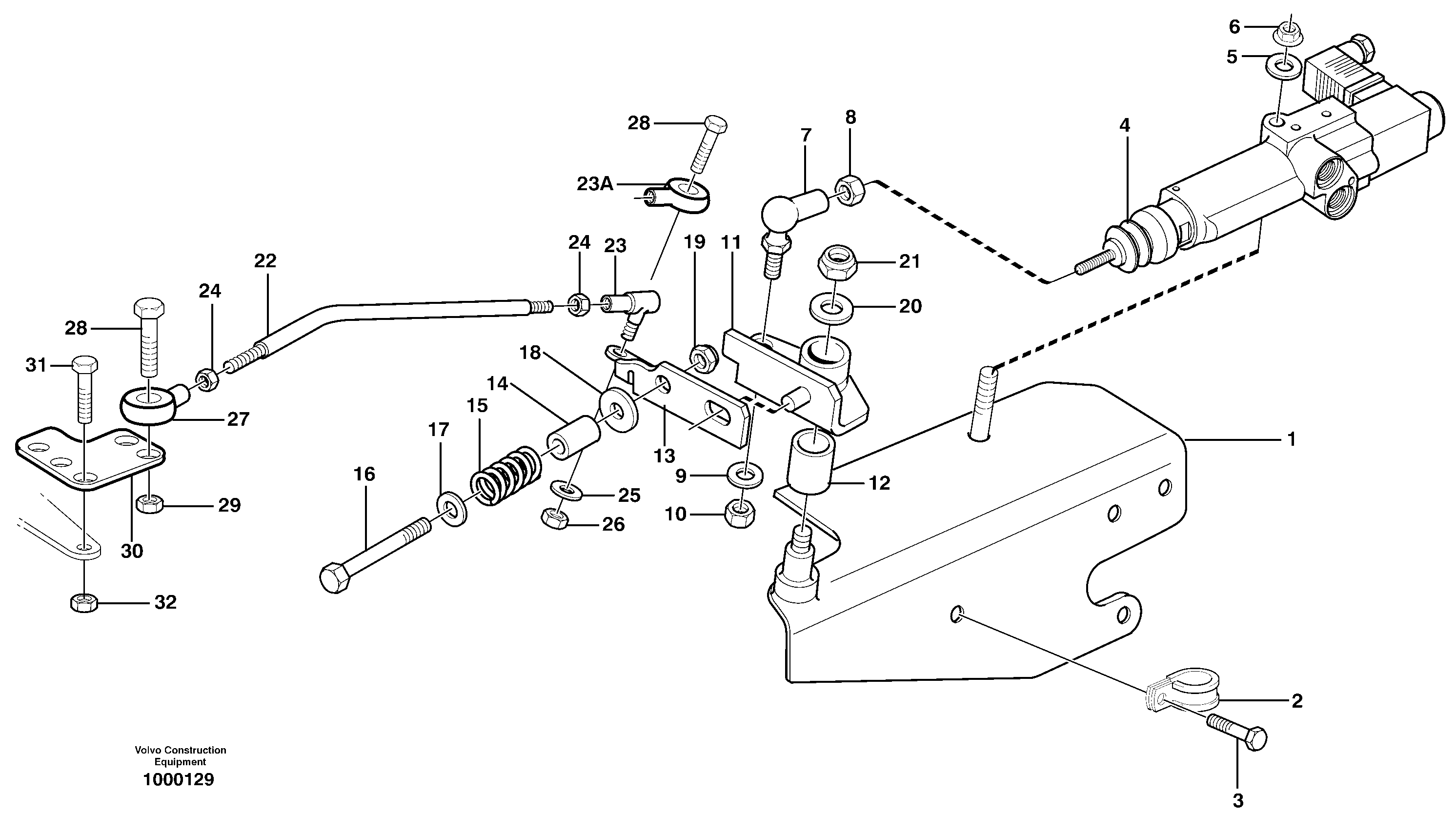 Схема запчастей Volvo EC160 - 105084 Speed control EC160 SER NO 1001-
