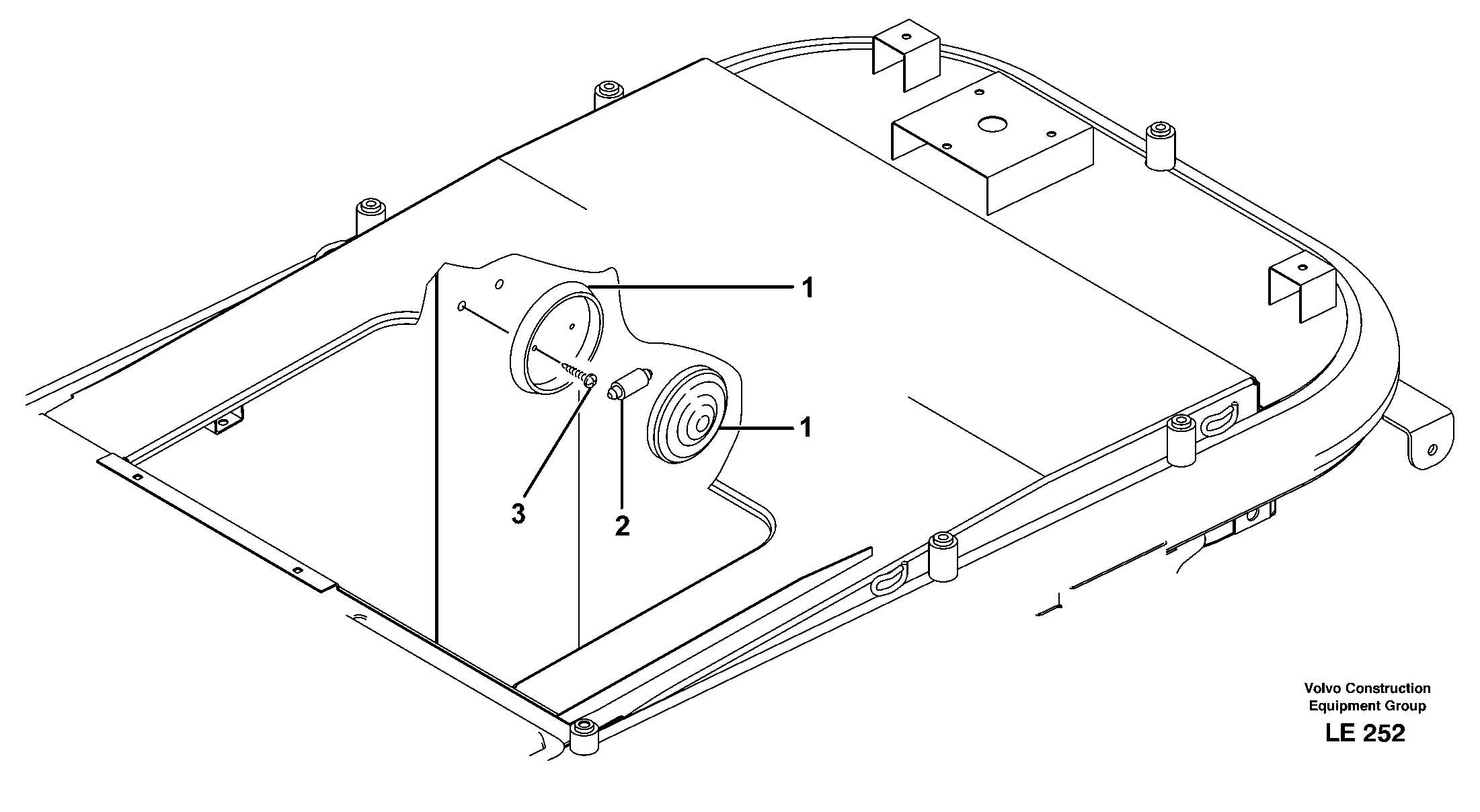 Схема запчастей Volvo EC160 - 82960 Interior lamp EC160 SER NO 1001-