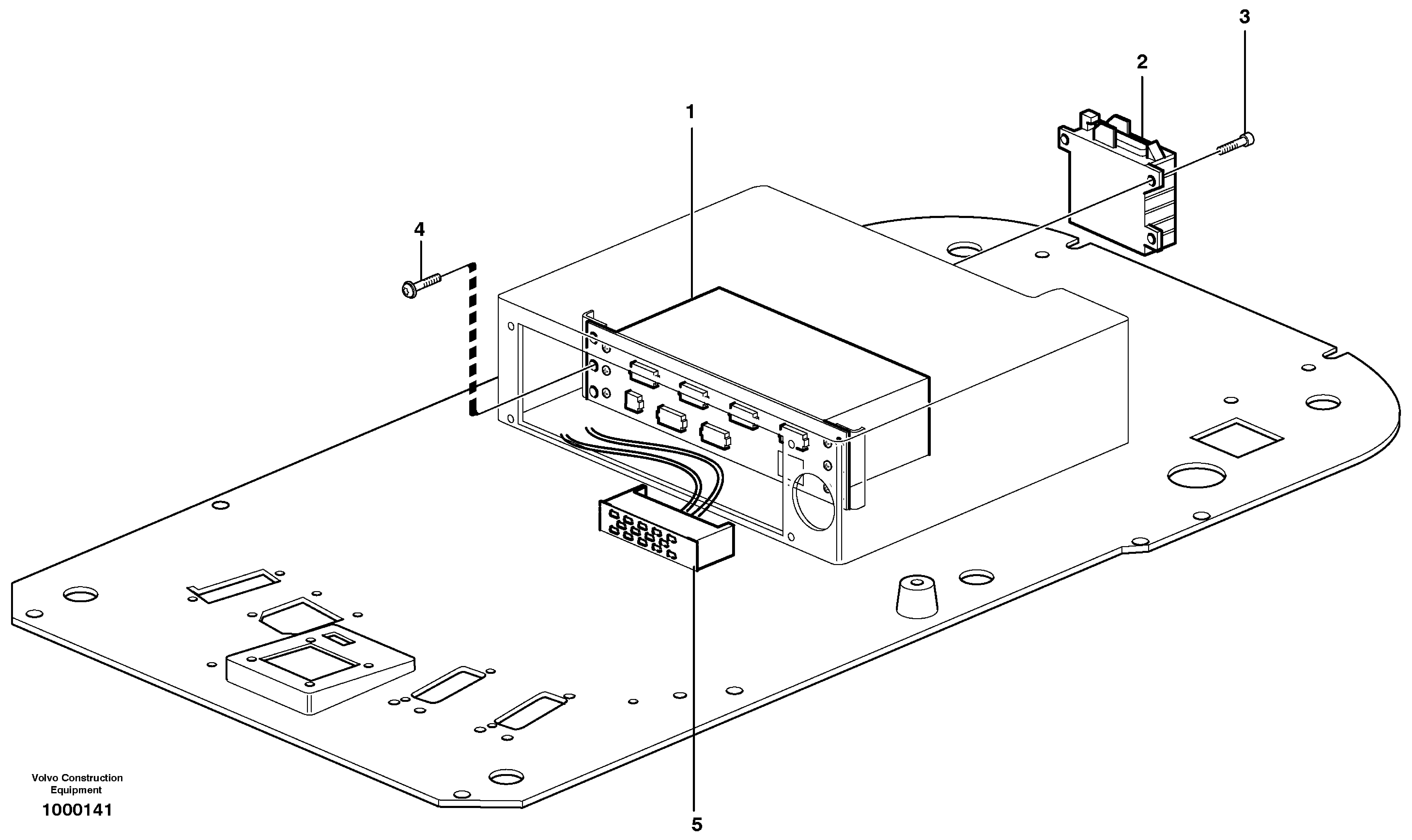 Схема запчастей Volvo EC160 - 15196 Electric installation in cab floor EC160 SER NO 1001-