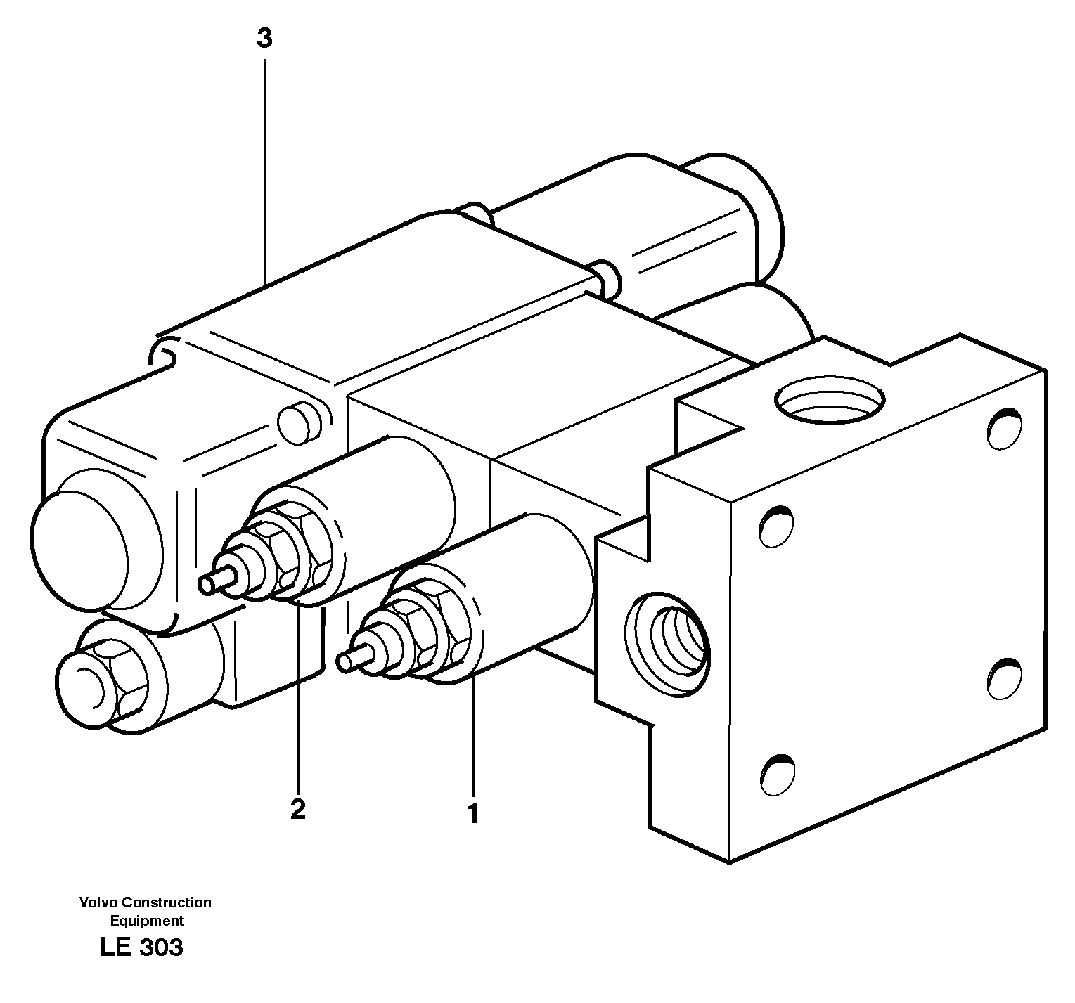 Схема запчастей Volvo EC160 - 8529 Magnet valve EC160 SER NO 1001-