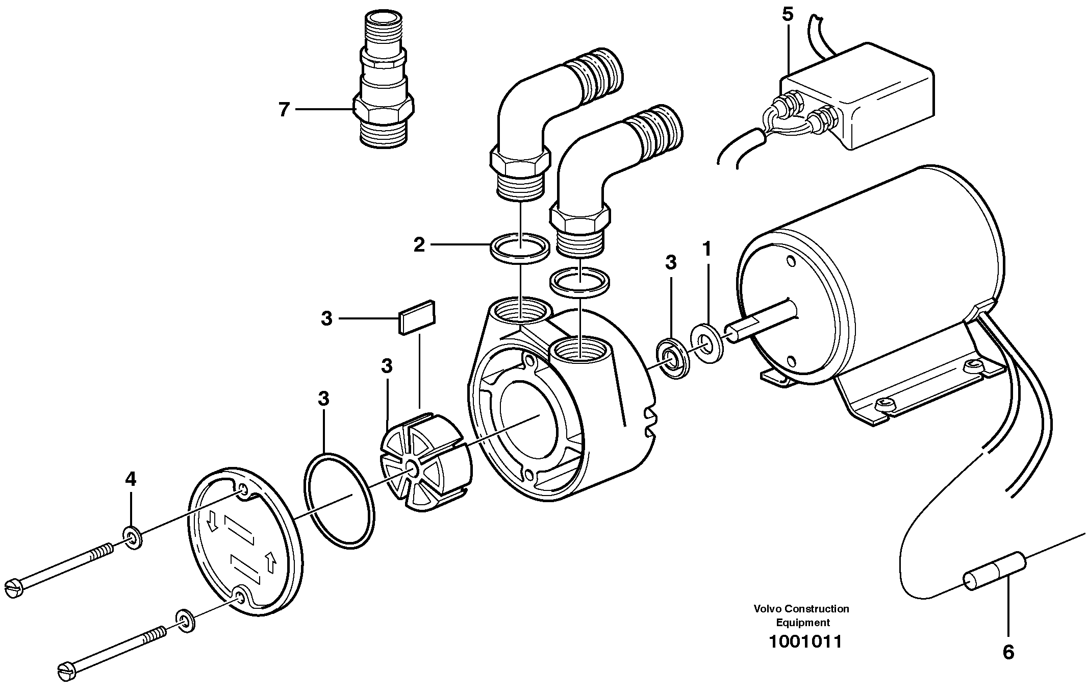 Схема запчастей Volvo EC160 - 80303 Fuel pump EC160 SER NO 1001-