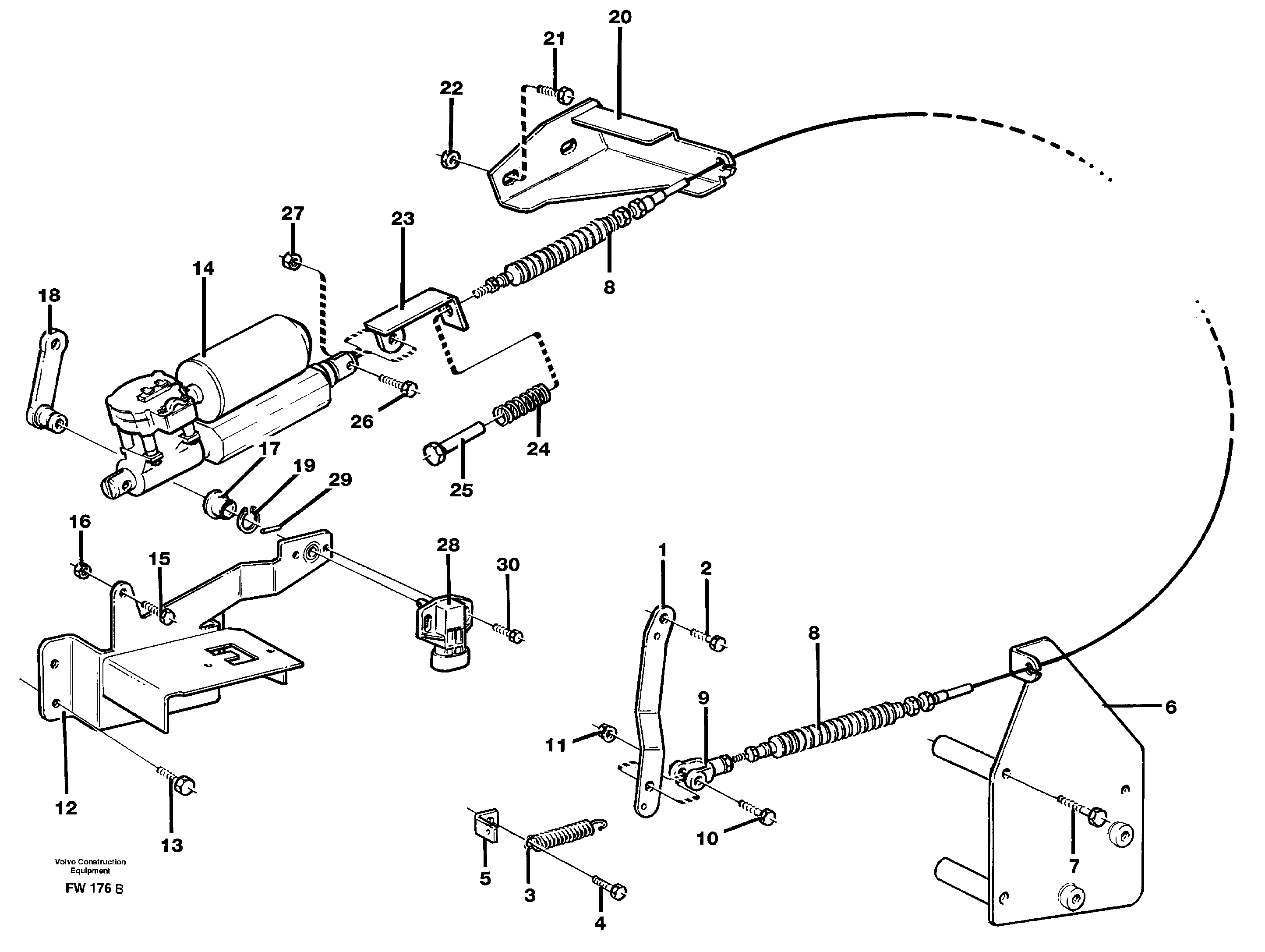 Схема запчастей Volvo EC280 - 17786 Speed regulation EC280 SER NO 1001-