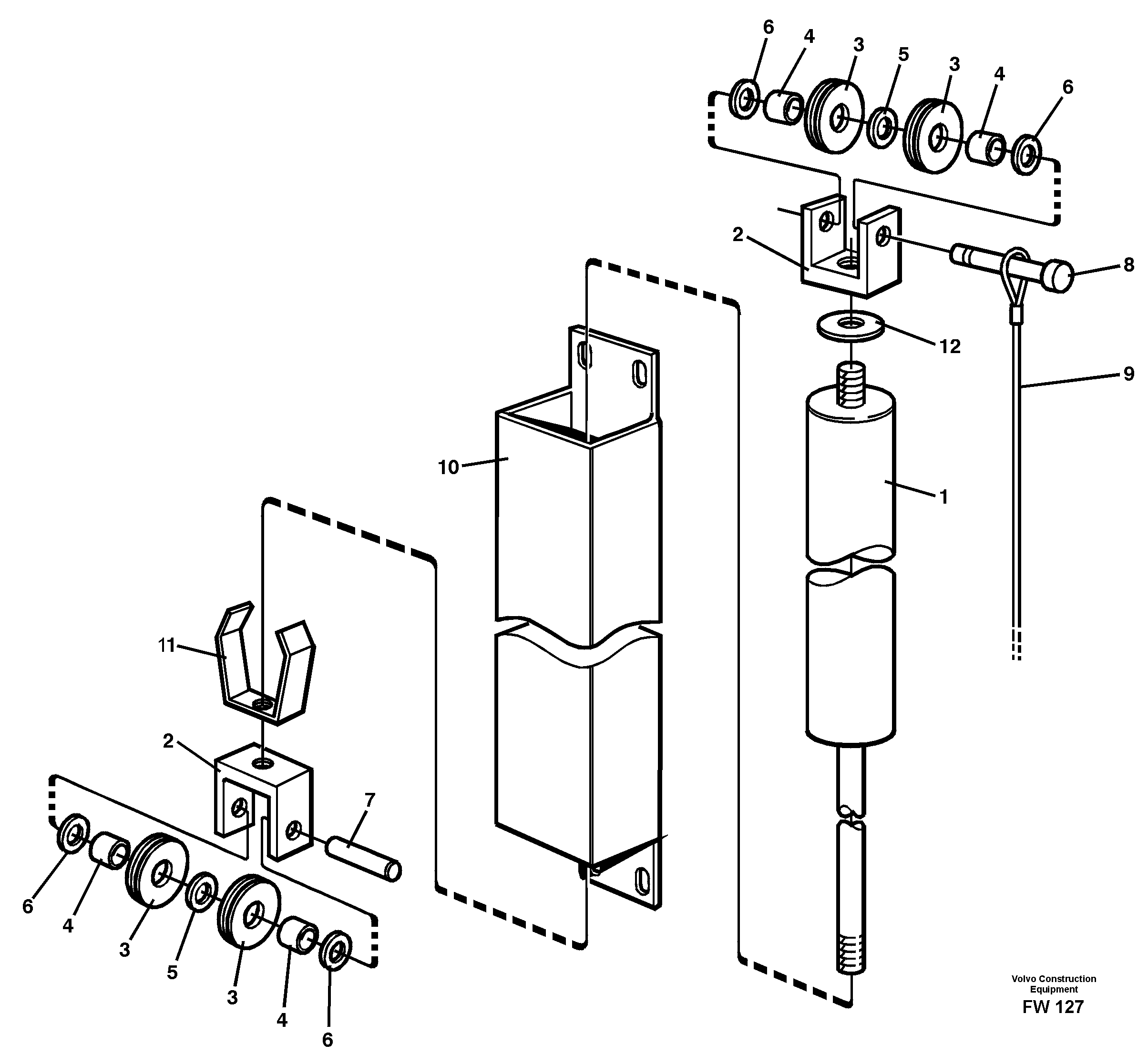 Схема запчастей Volvo EC280 - 66714 Window lifts EC280 SER NO 1001-