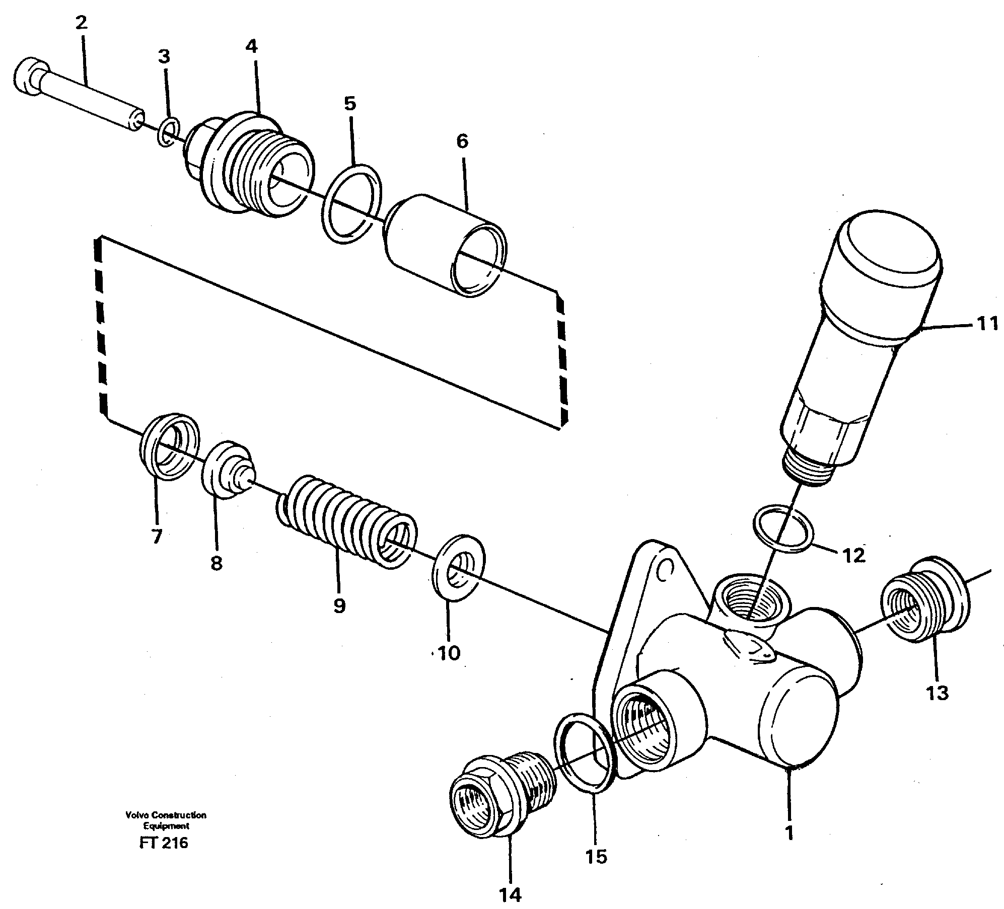 Схема запчастей Volvo EC340 - 105726 Feed pump EC340 SER NO 1001-