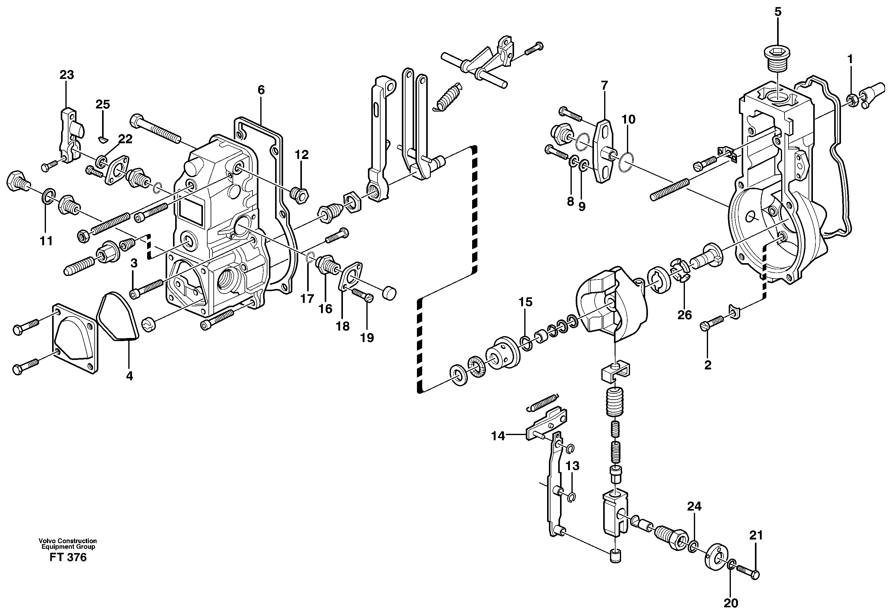 Схема запчастей Volvo EC340 - 68829 Centrifugal governor EC340 SER NO 1001-