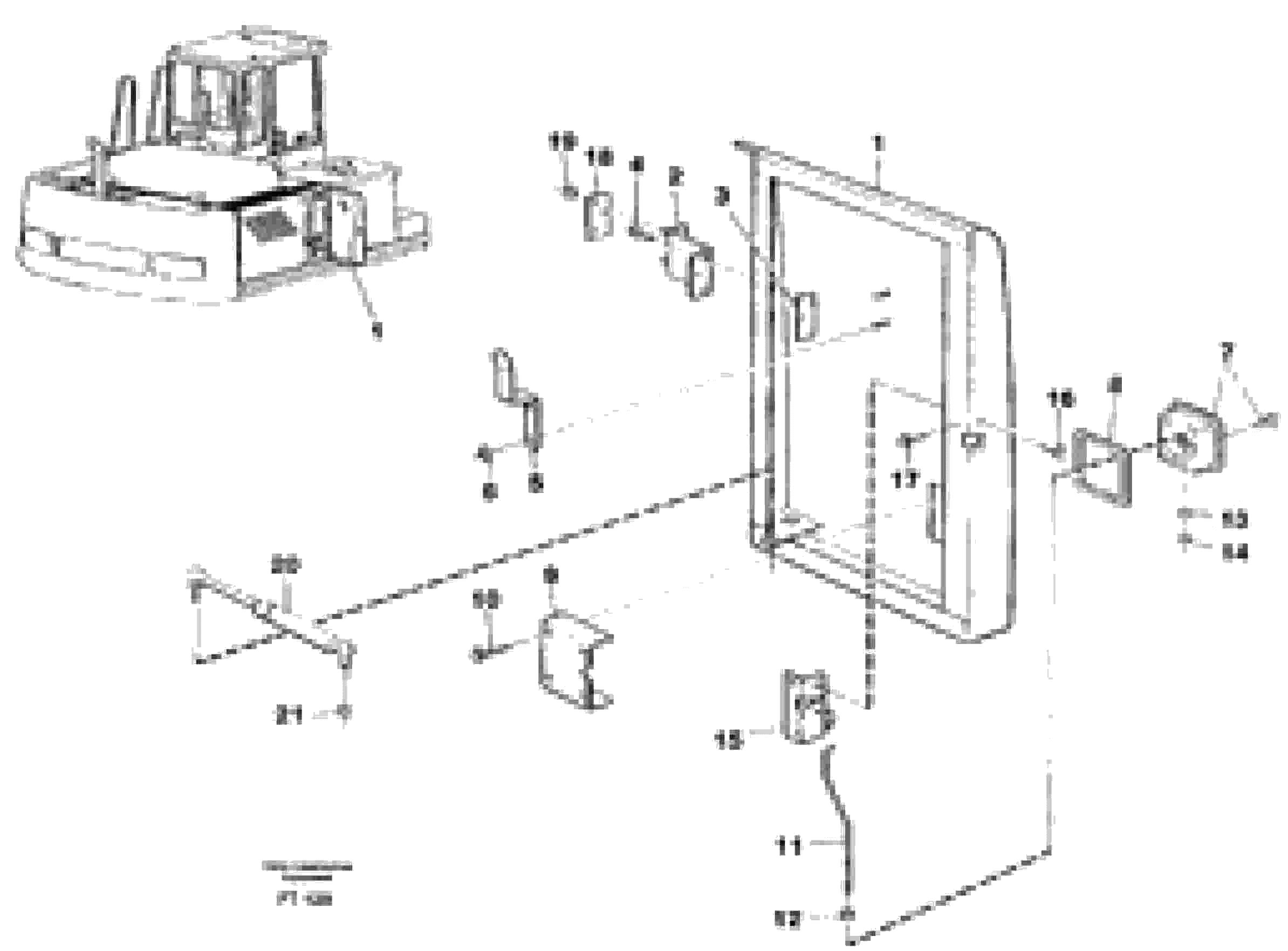 Схема запчастей Volvo EC340 - 82162 Door, centre, right EC340 SER NO 1001-