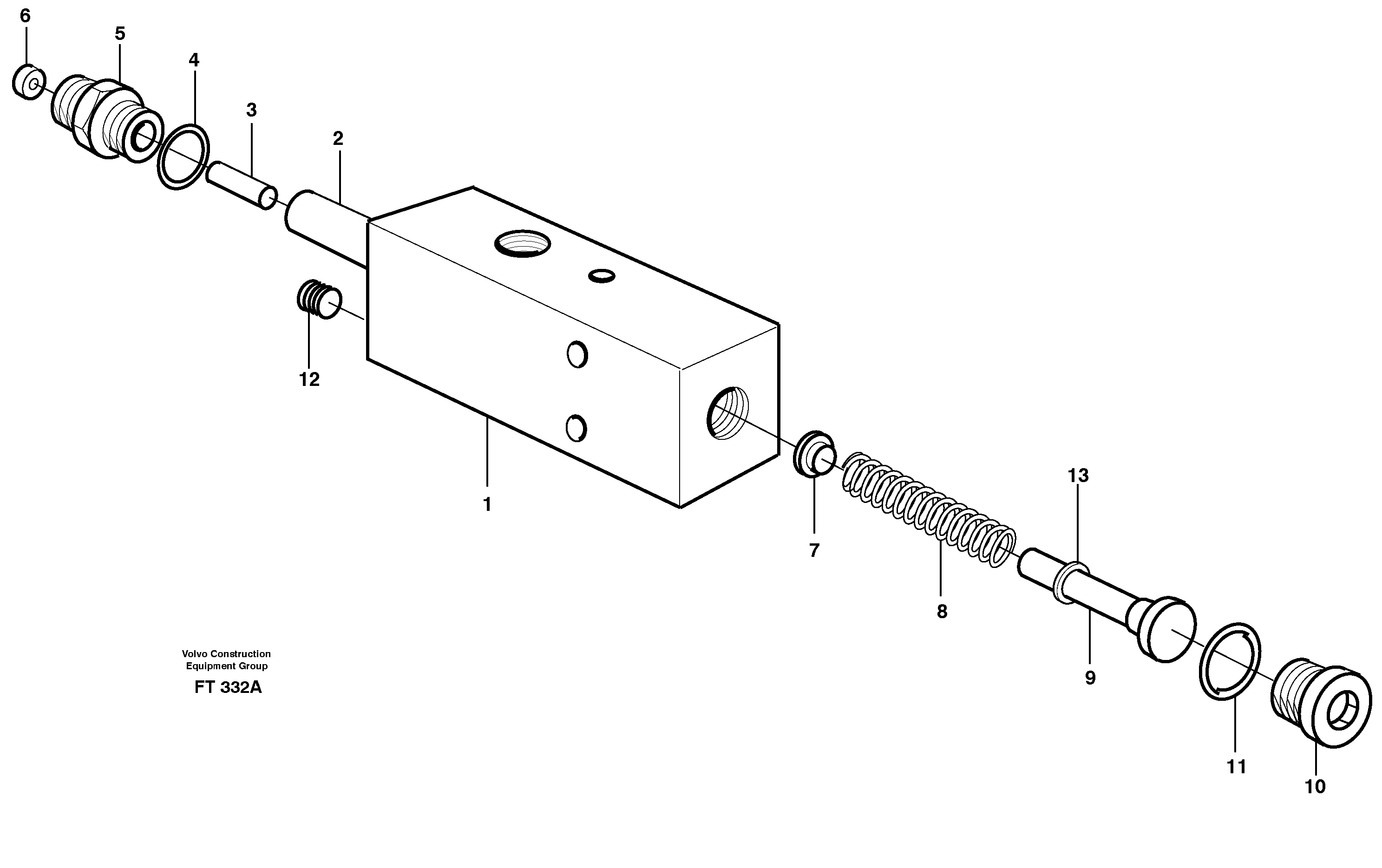 Схема запчастей Volvo EC340 - 71298 Valve,crawlerbrake EC340 SER NO 1001-