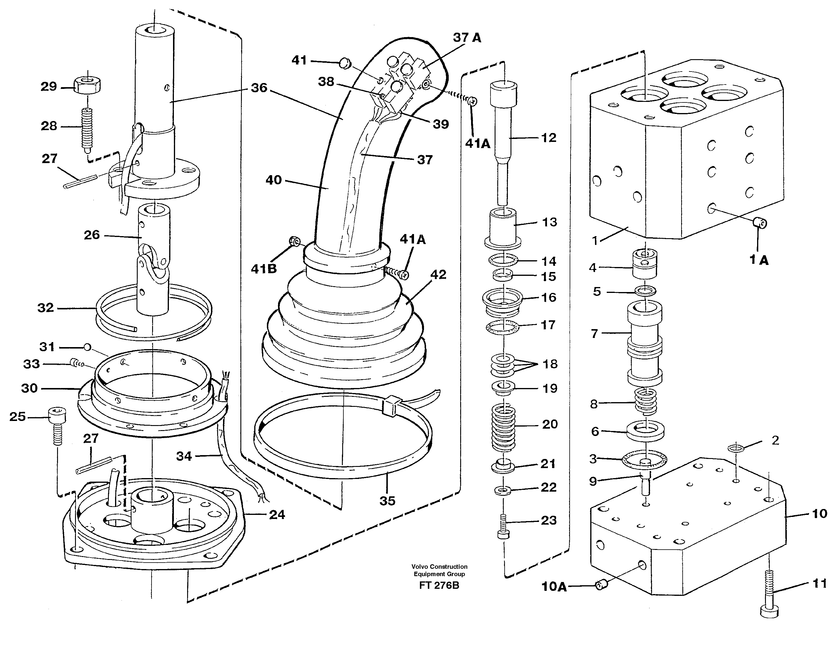 Схема запчастей Volvo EC340 - 83890 Control pressure valve EC340 SER NO 1001-