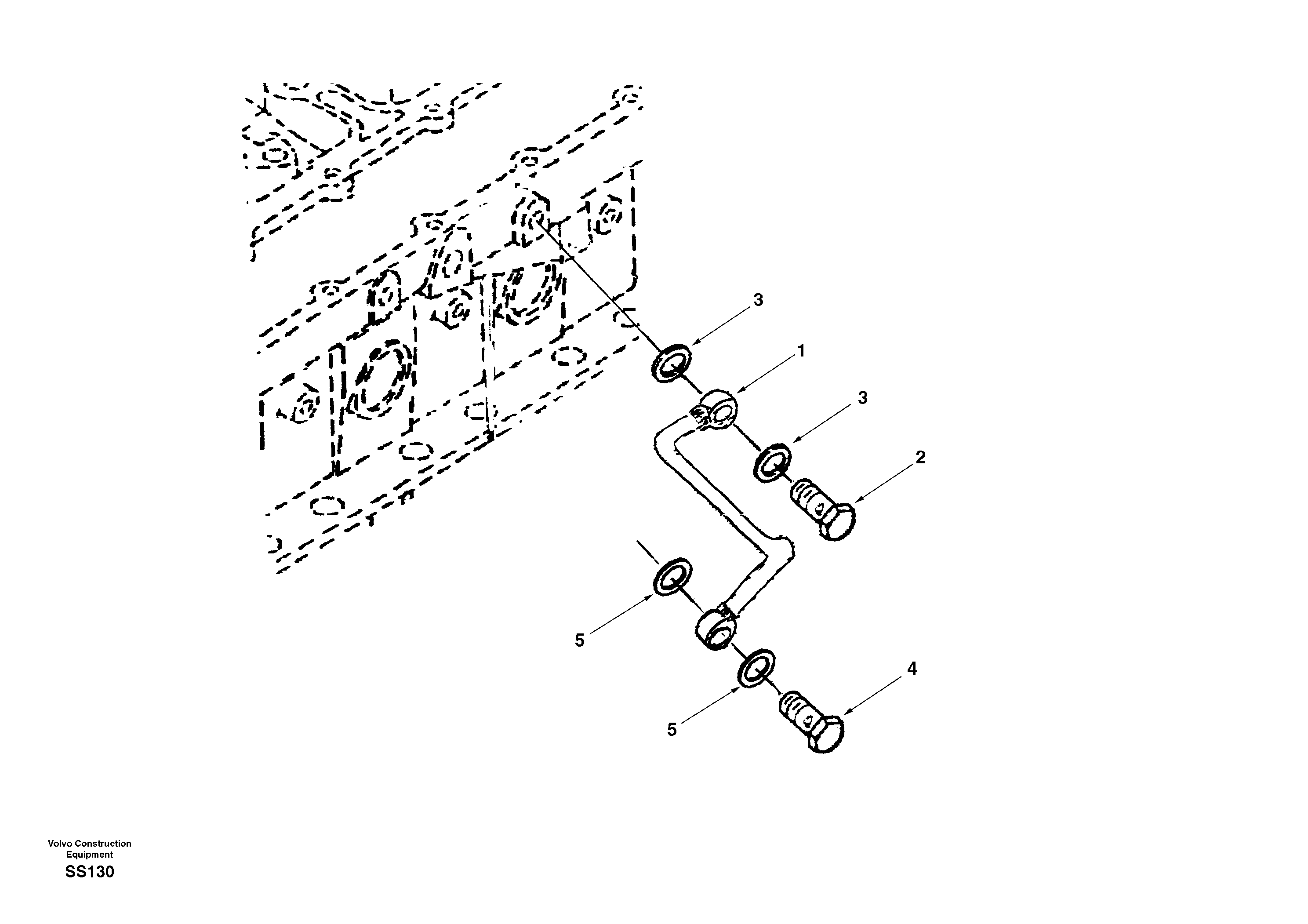 Схема запчастей Volvo EW130 - 4626 Fuel pipes, fuel injec.pump-fuel filter EW130