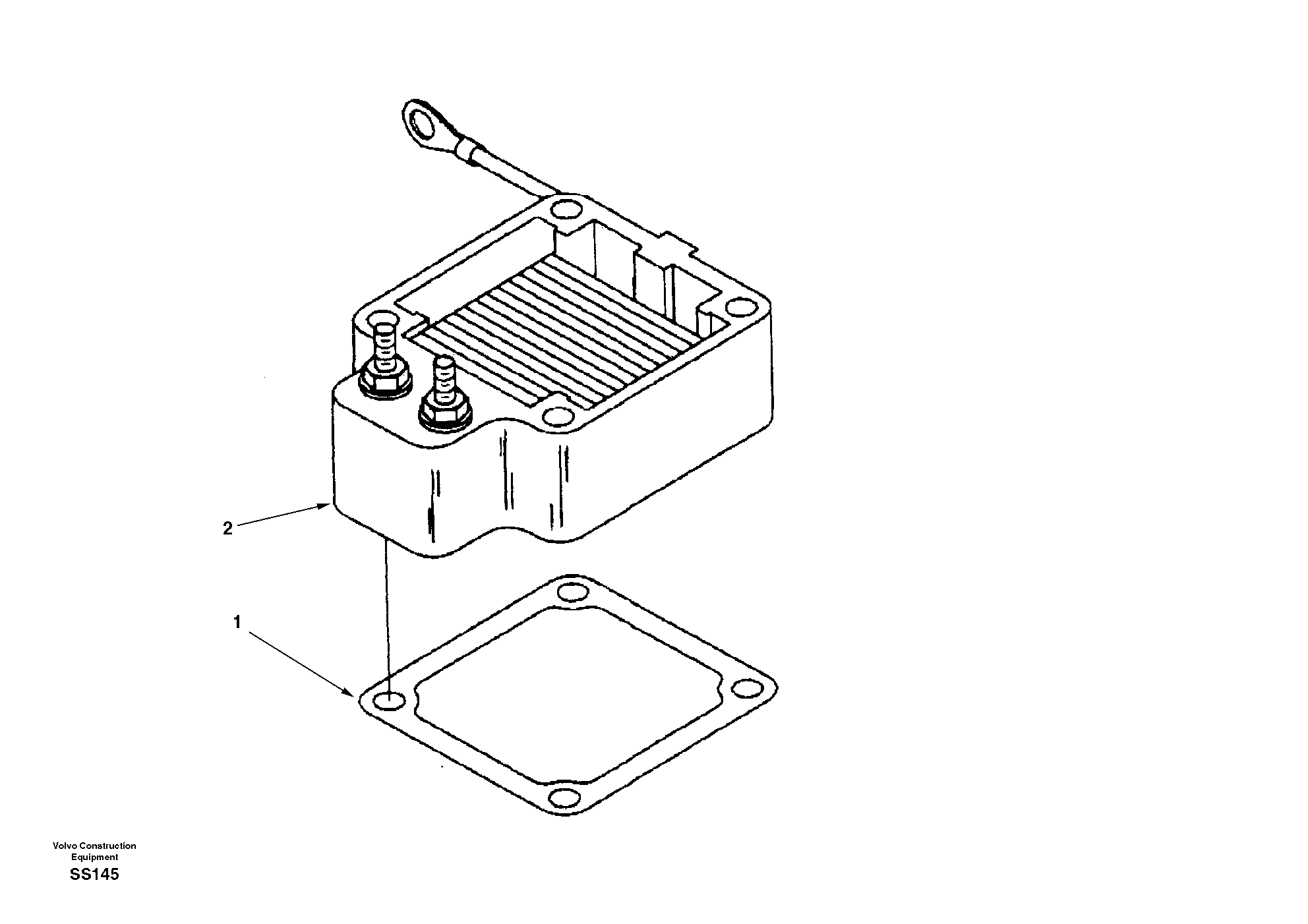 Схема запчастей Volvo EW130 - 9544 Inlet air heater EW130