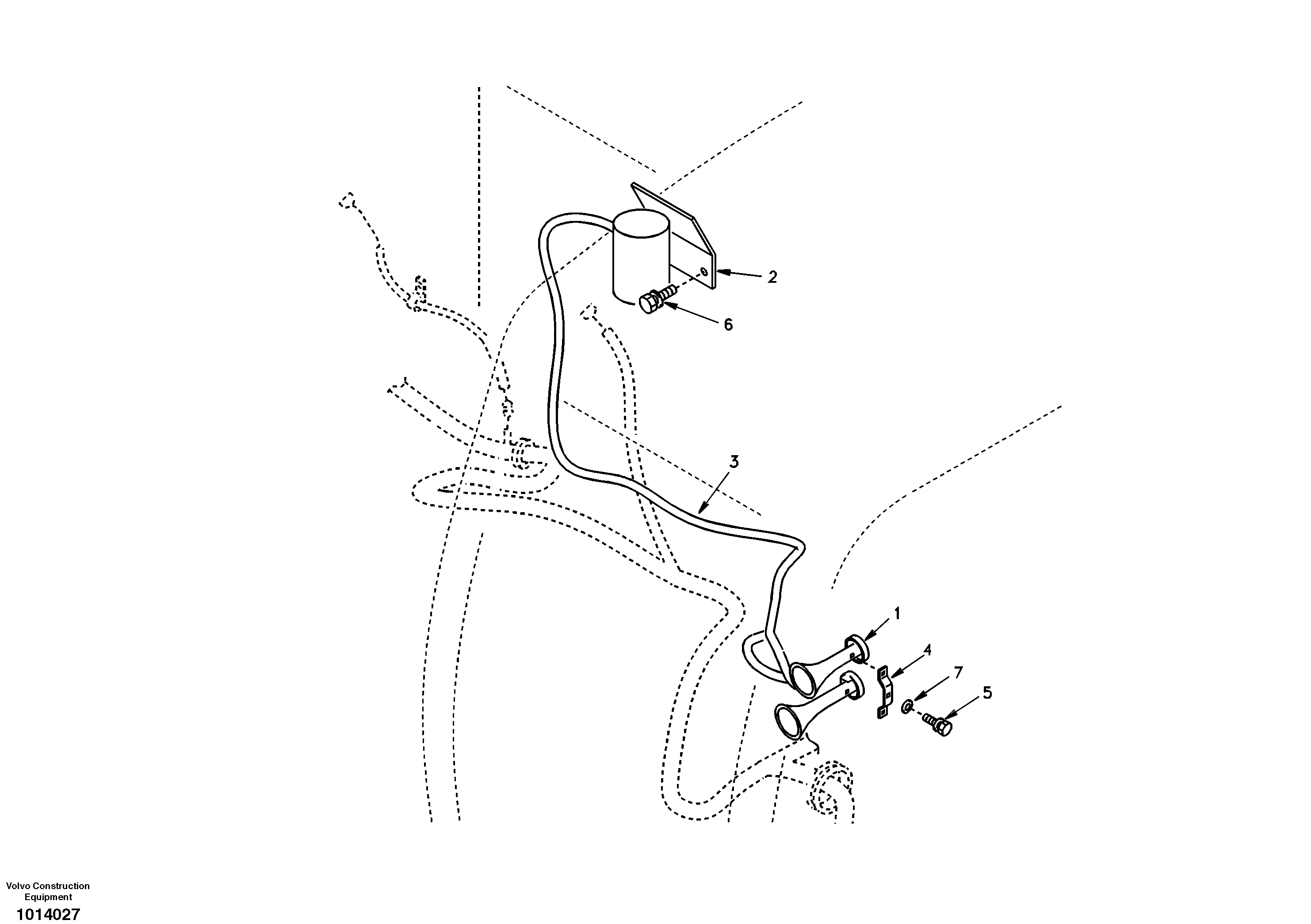 Схема запчастей Volvo EW130 - 38520 Horn EW130