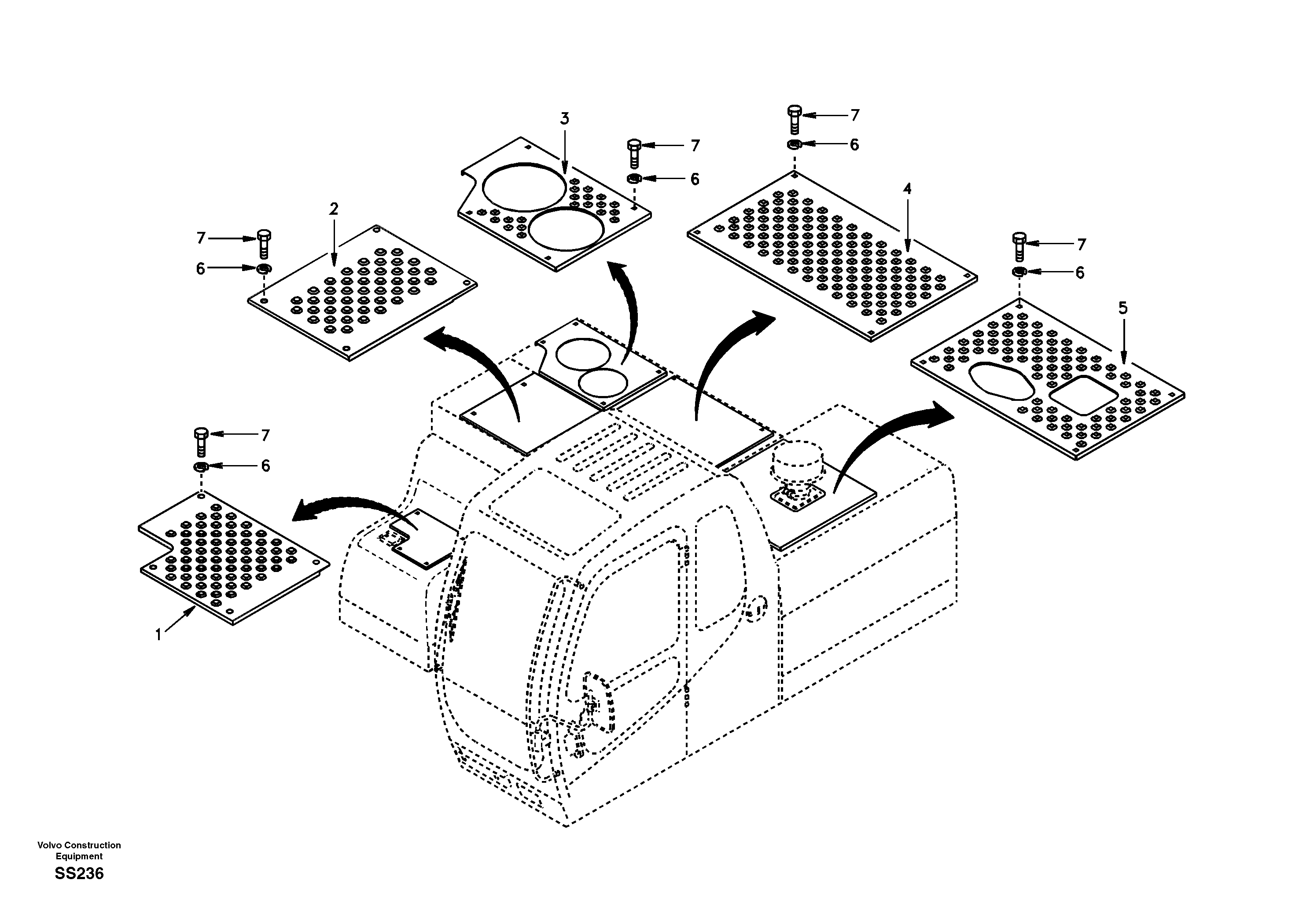 Схема запчастей Volvo EW130 - 8746 Anti slip EW130