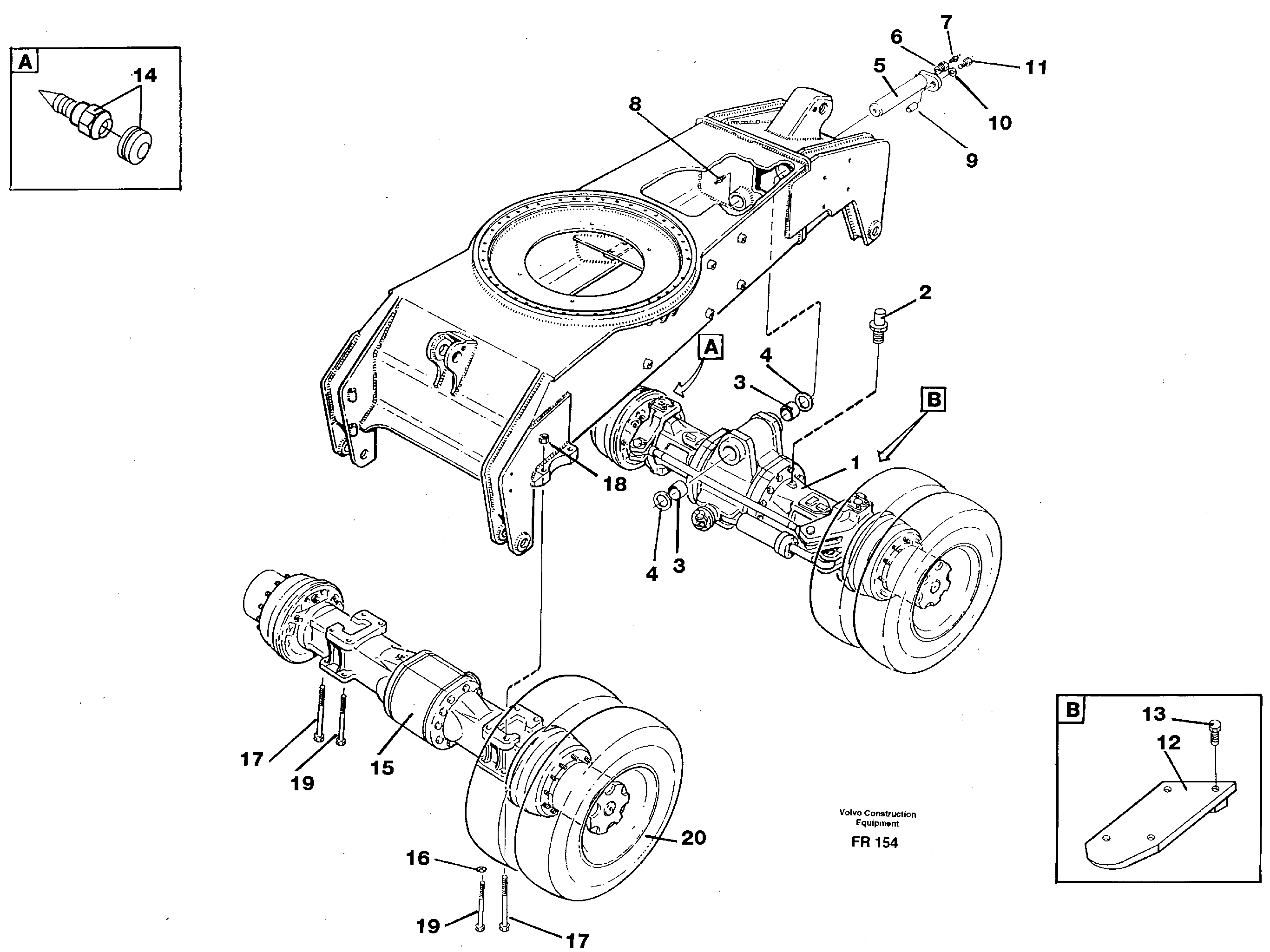 Схема запчастей Volvo EW130 - 33652 Drive shaft, mounting EW130 ?KERMAN ?KERMAN EW130 SER NO - 447