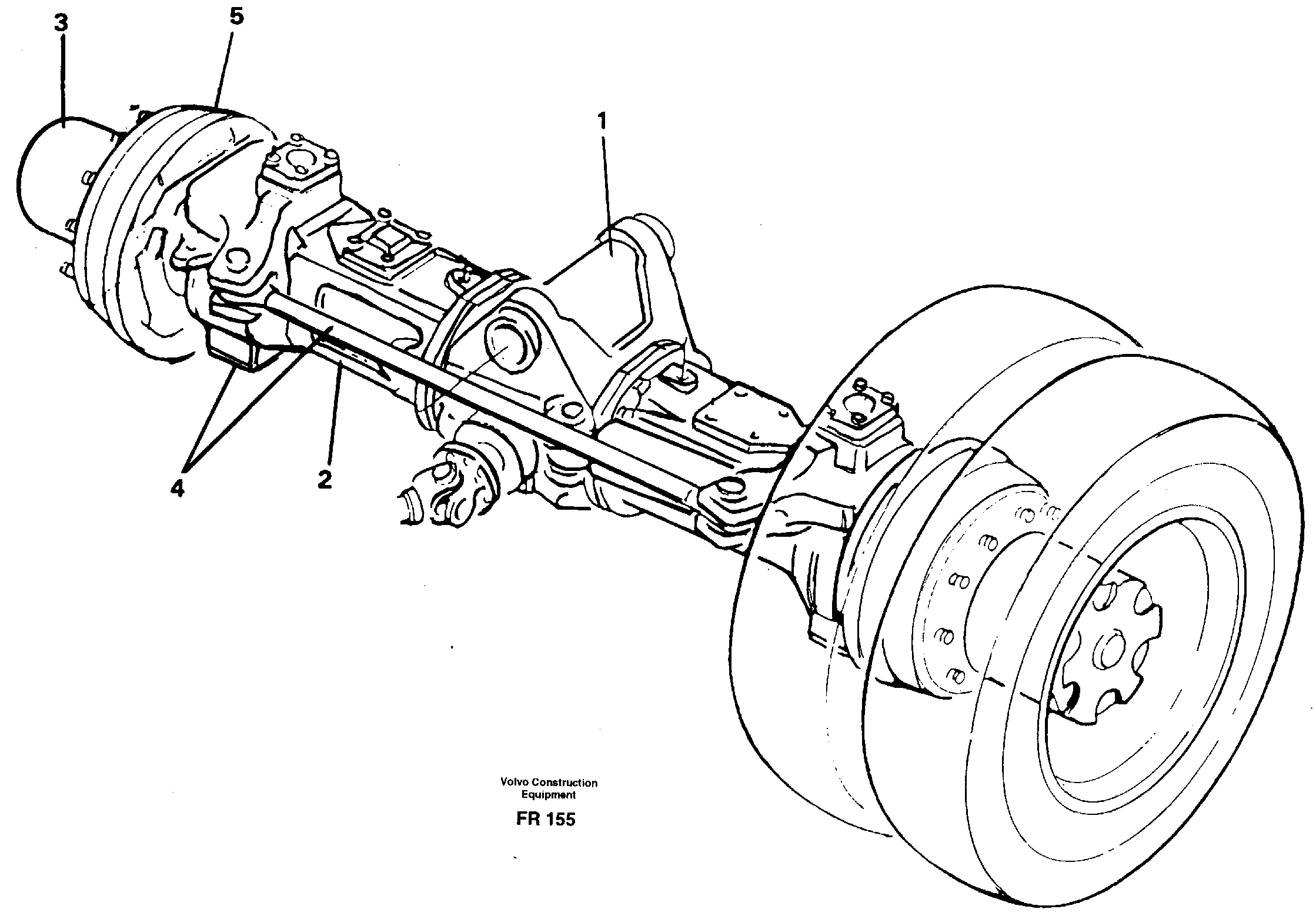 Схема запчастей Volvo EW130 - 27140 Мост передний EW130 ?KERMAN ?KERMAN EW130 SER NO - 447