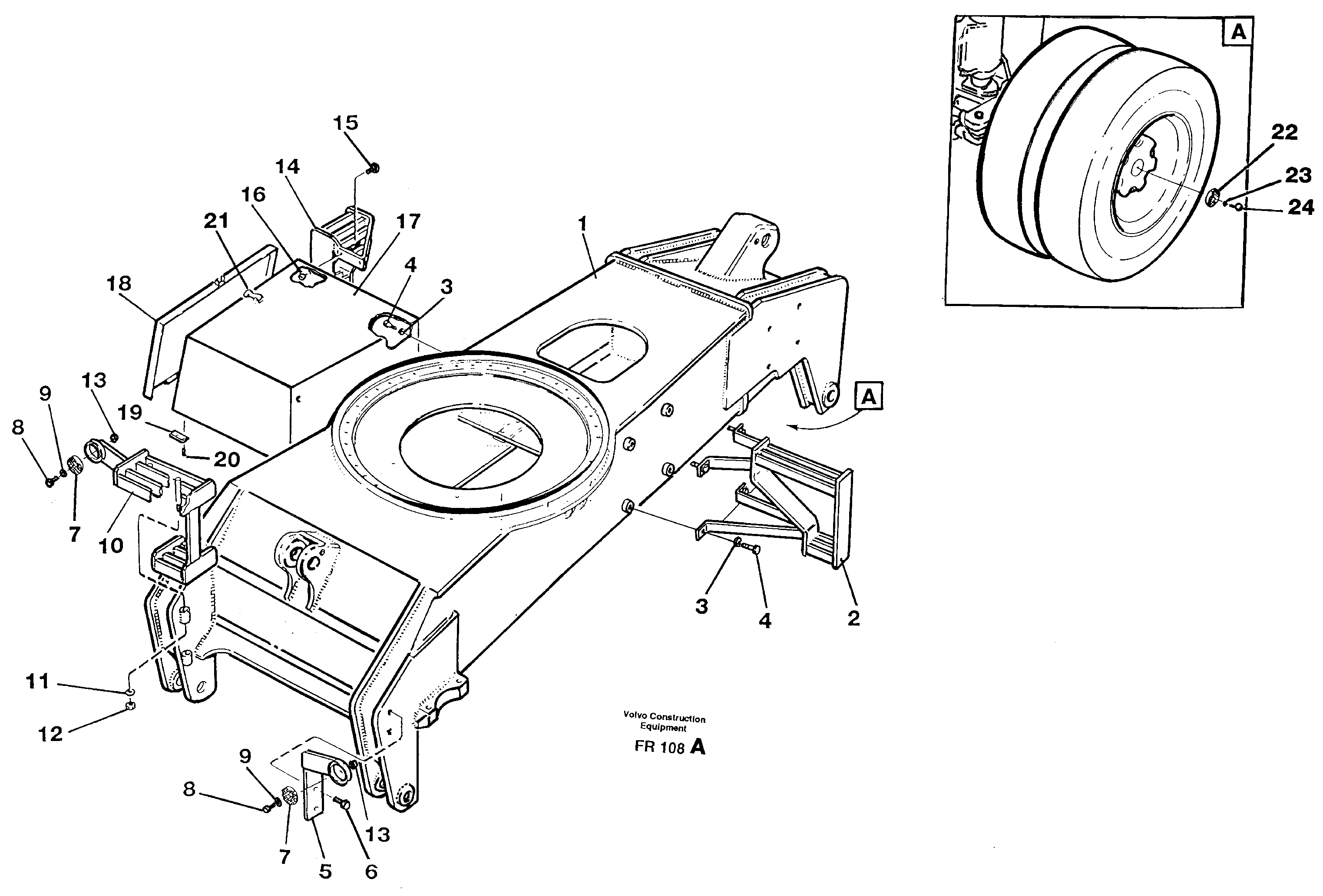 Схема запчастей Volvo EW130 - 64110 Шасси EW130 ?KERMAN ?KERMAN EW130 SER NO - 447