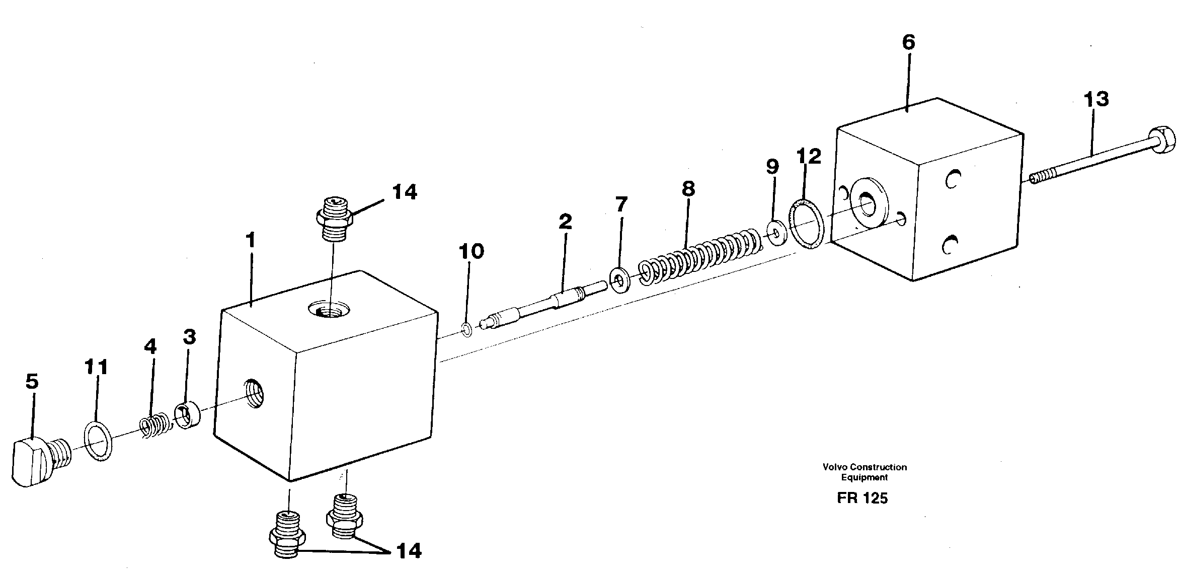 Схема запчастей Volvo EW130 - 33668 Pressure limiting valve EW130 ?KERMAN ?KERMAN EW130 SER NO - 447