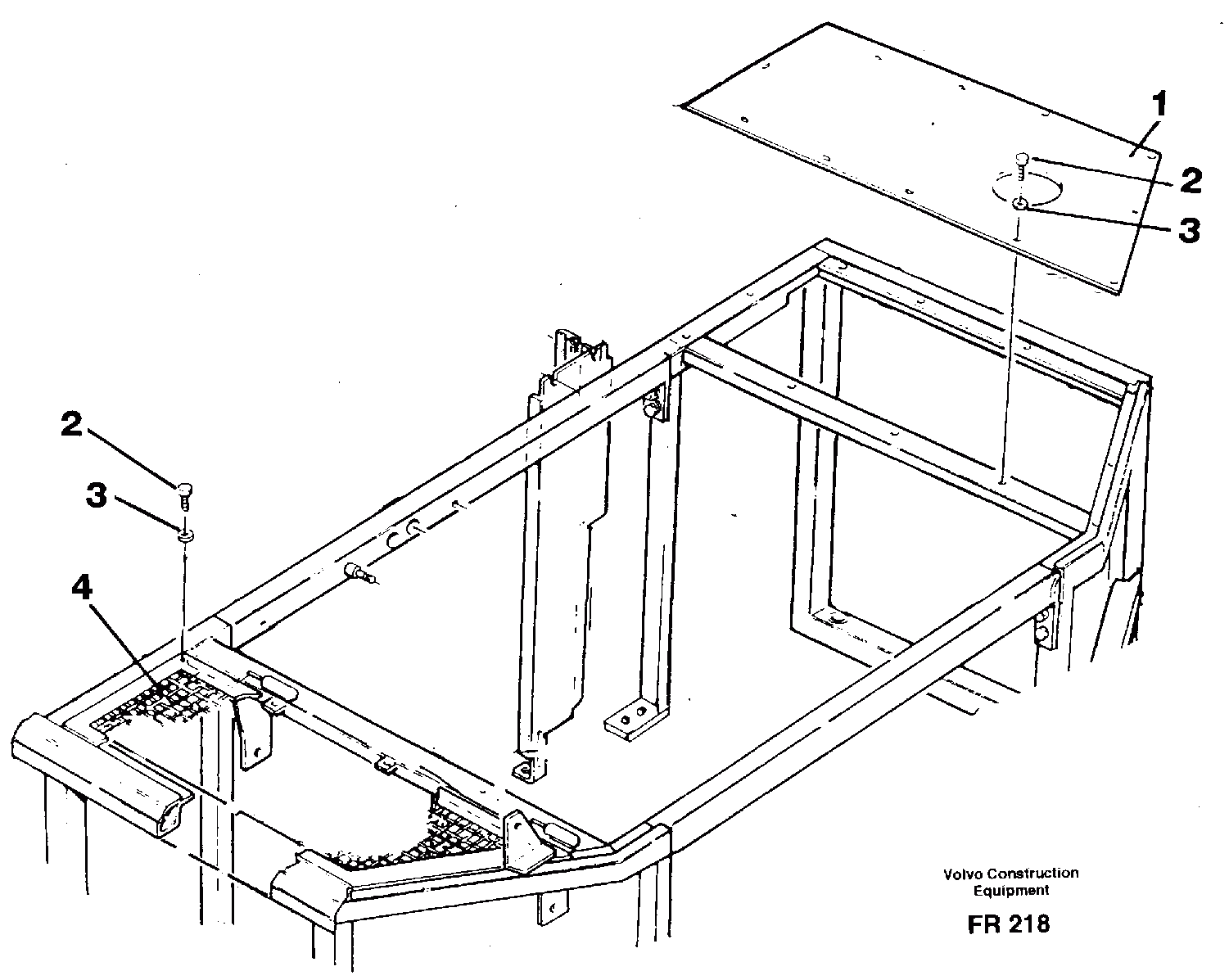 Схема запчастей Volvo EW130 - 27153 Cover plates, rear EW130 ?KERMAN ?KERMAN EW130 SER NO - 447