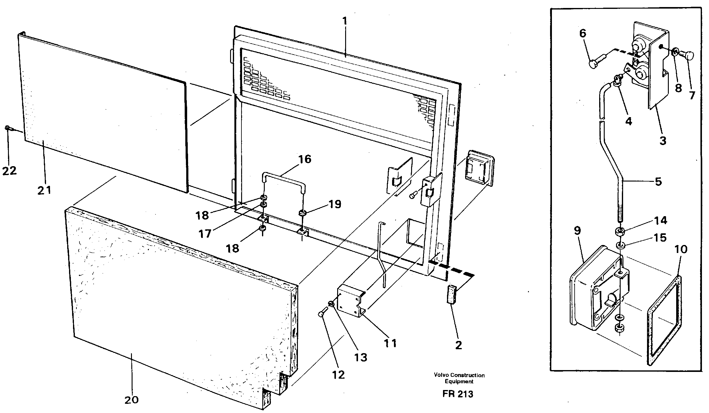 Схема запчастей Volvo EW130 - 34027 Door, Rh EW130 ?KERMAN ?KERMAN EW130 SER NO - 447