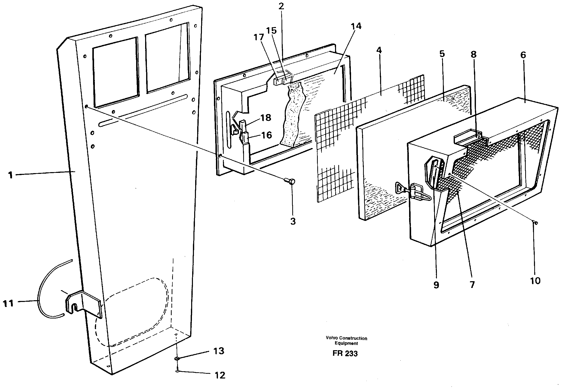 Схема запчастей Volvo EW130 - 27160 Air inlet EW130 ?KERMAN ?KERMAN EW130 SER NO - 447