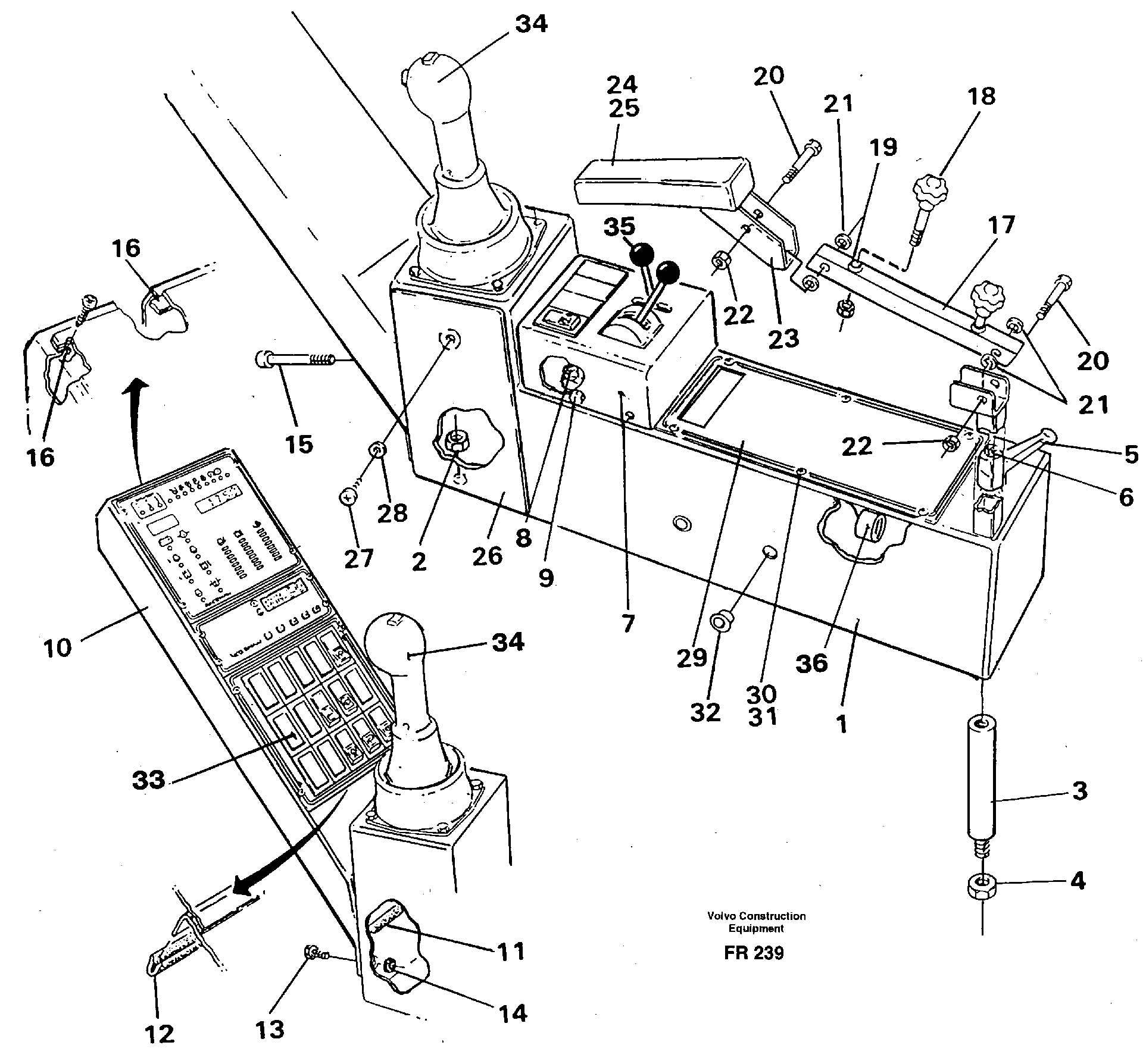Схема запчастей Volvo EW130 - 28329 Side panel Rh EW130 ?KERMAN ?KERMAN EW130 SER NO - 447