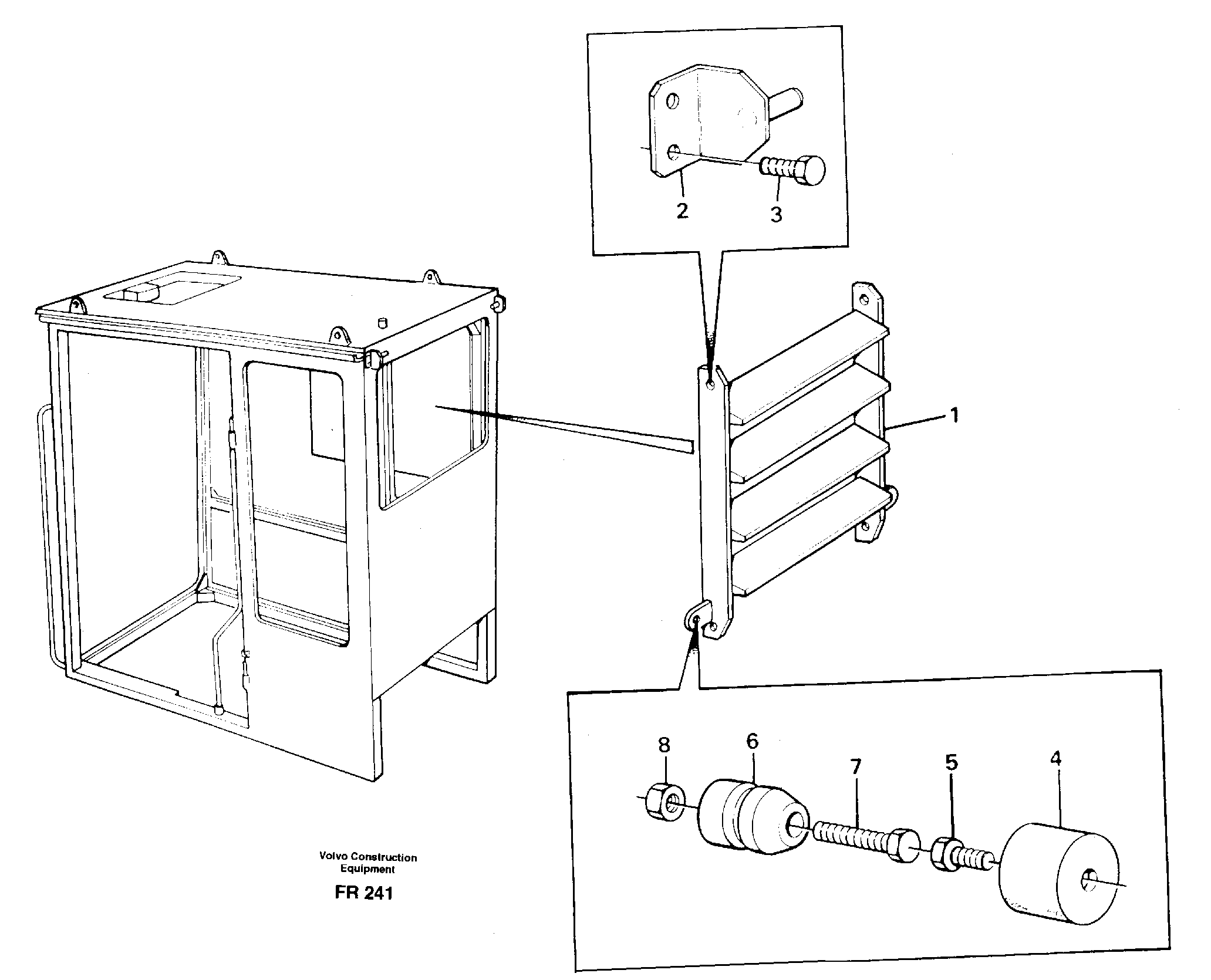 Схема запчастей Volvo EW130 - 28330 Jalusi Rear window EW130 ?KERMAN ?KERMAN EW130 SER NO - 447