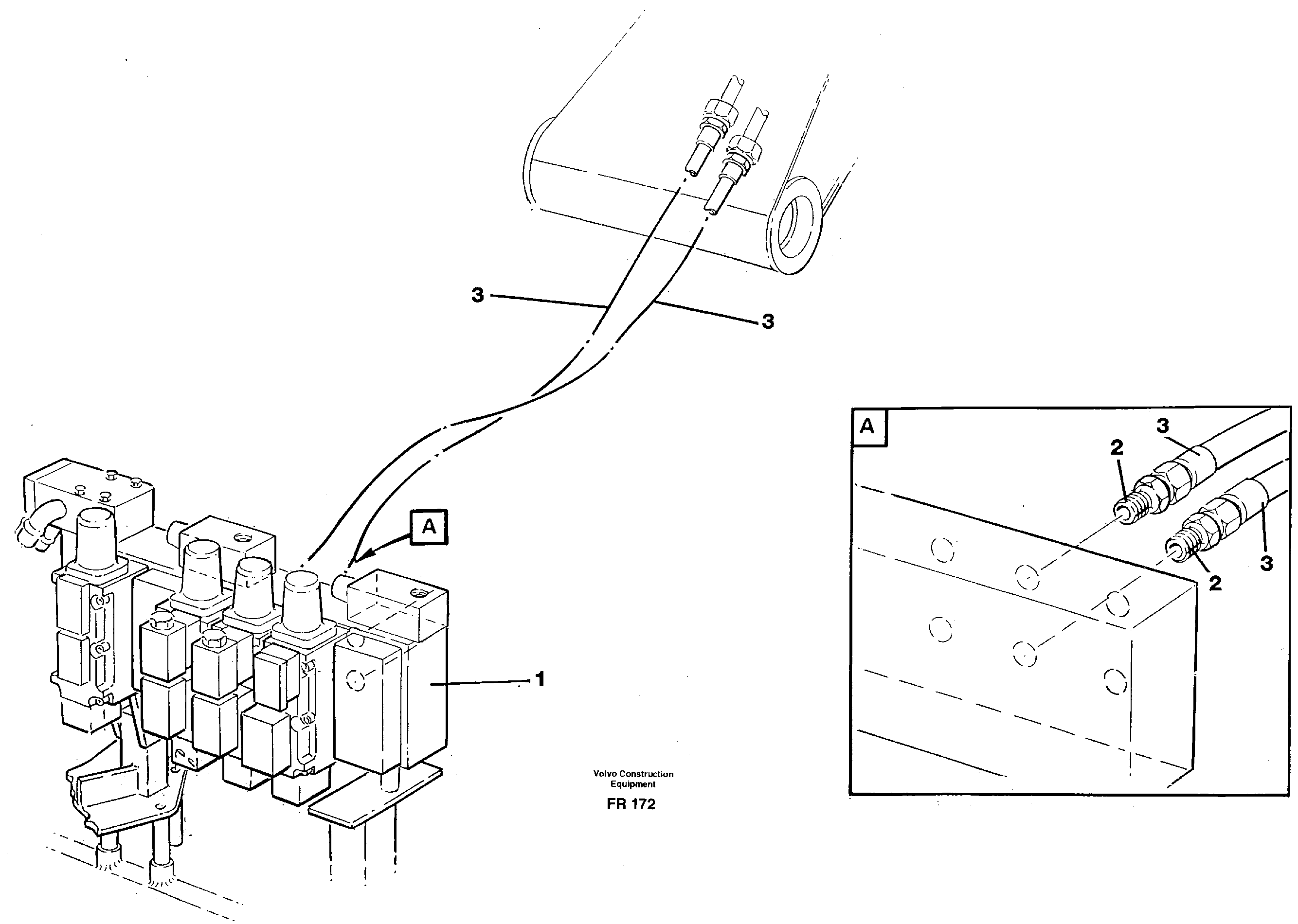 Схема запчастей Volvo EW130 - 36080 Hydraulic system, dipperarm EW130 ?KERMAN ?KERMAN EW130 SER NO - 447