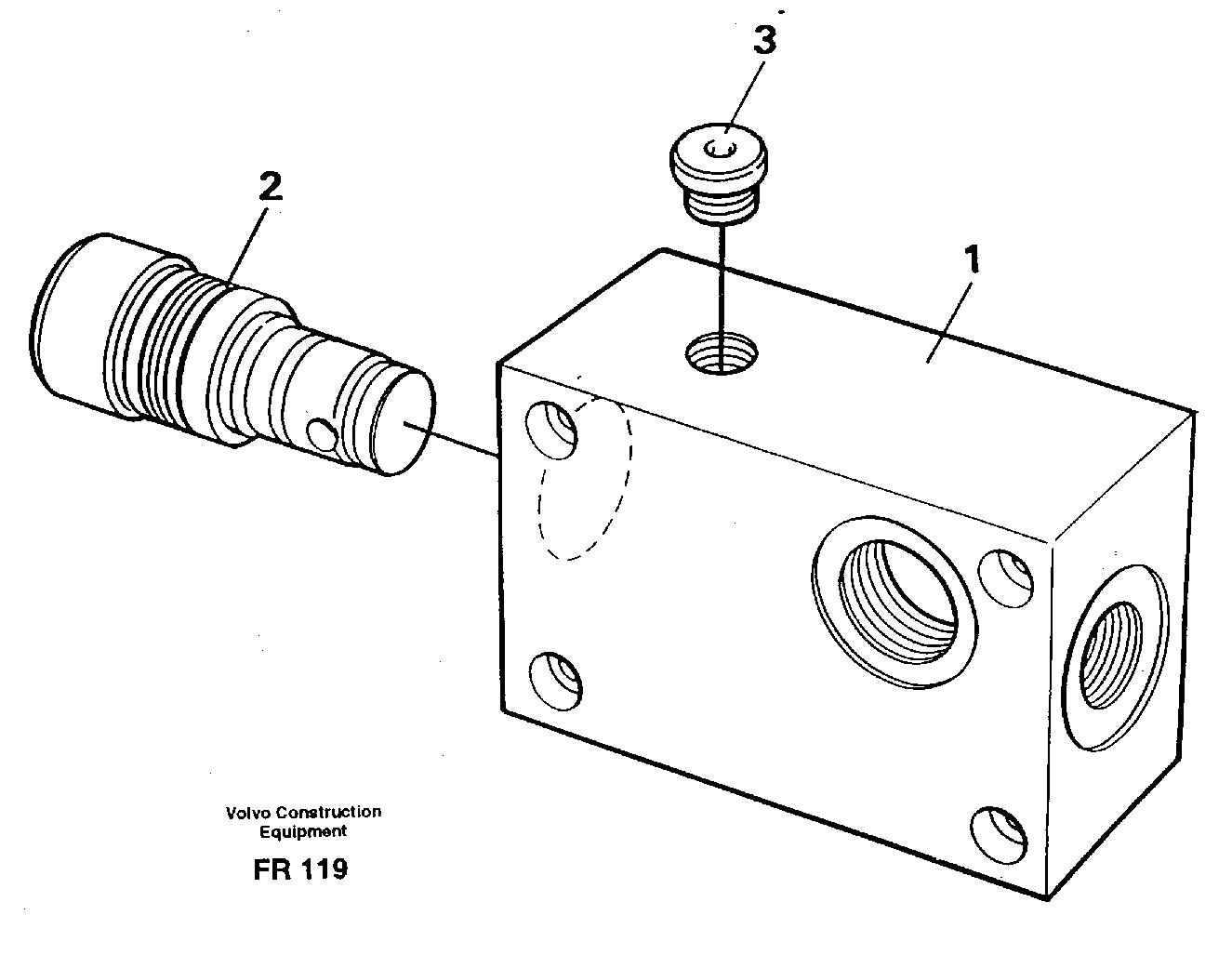 Схема запчастей Volvo EW130 - 15213 Pressure lim. valve EW130 ?KERMAN ?KERMAN EW130 SER NO - 447