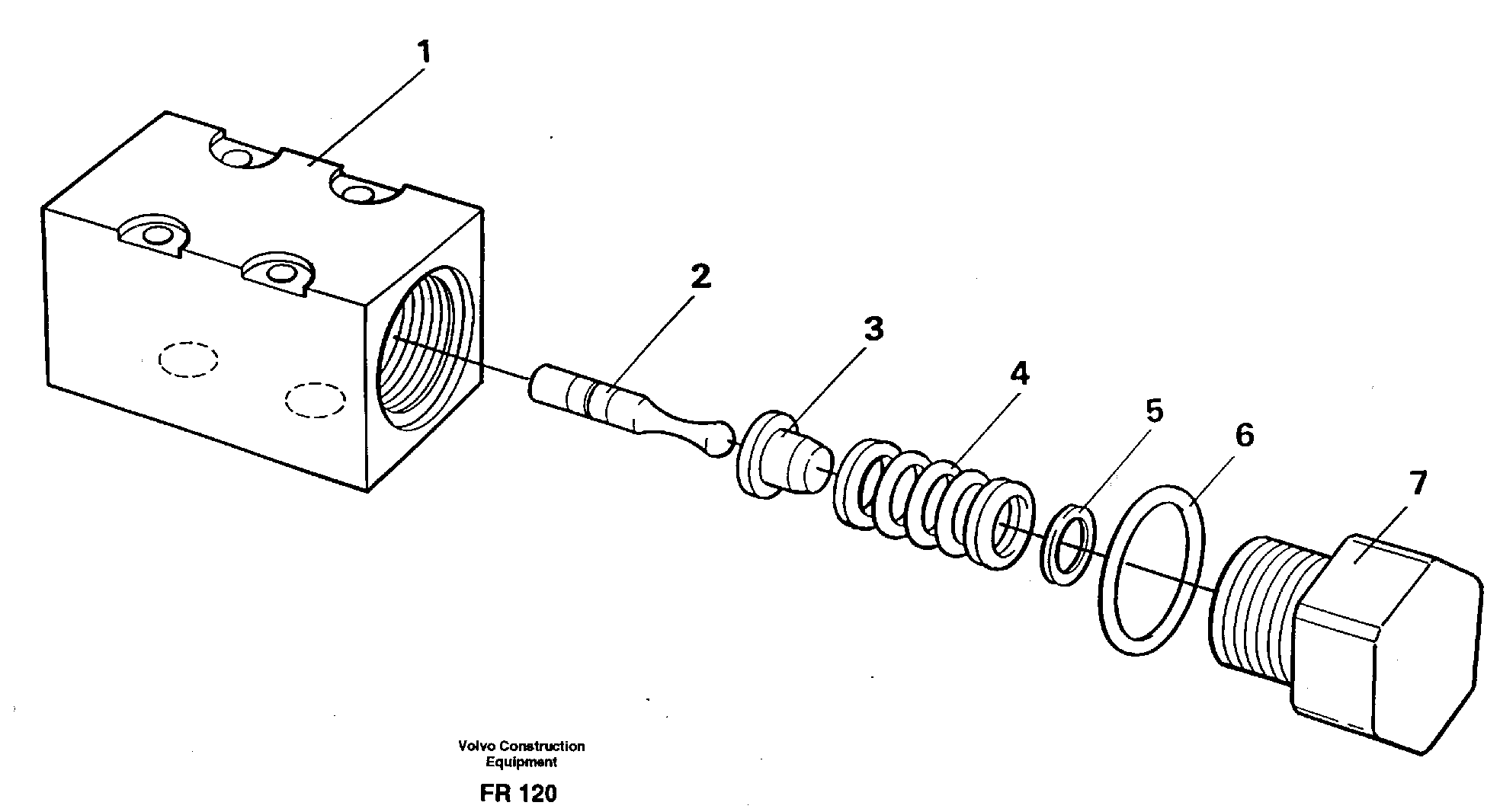 Схема запчастей Volvo EW130 - 15214 Pressure limiting valve EW130 ?KERMAN ?KERMAN EW130 SER NO - 447